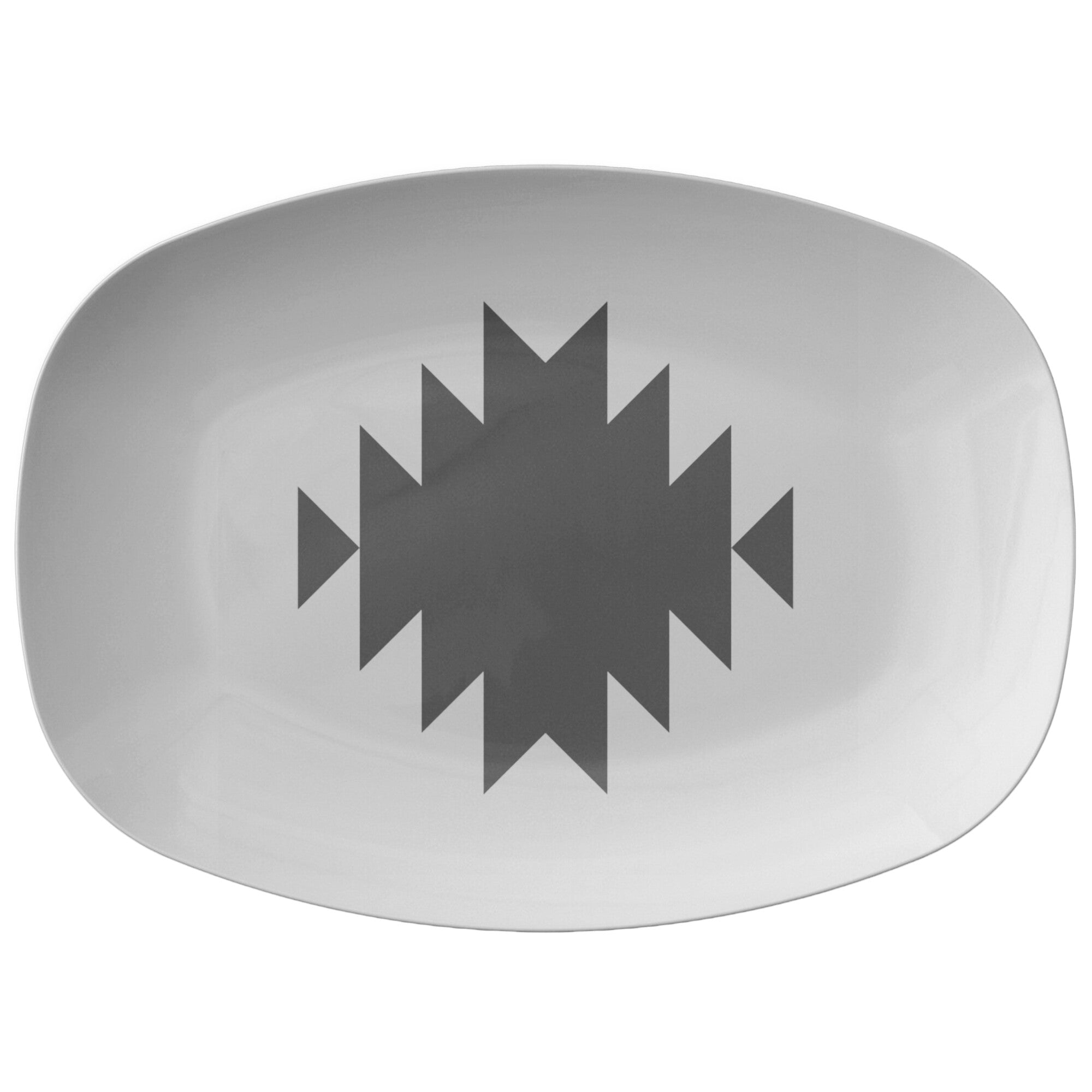 Wyoming Southwestern Style Plastic Serving Platter - Durable Dinnerware for Parties, Entertaining & Housewarming Gifts | Perfect for Holiday Gatherings, BBQ Events & Family Dinners