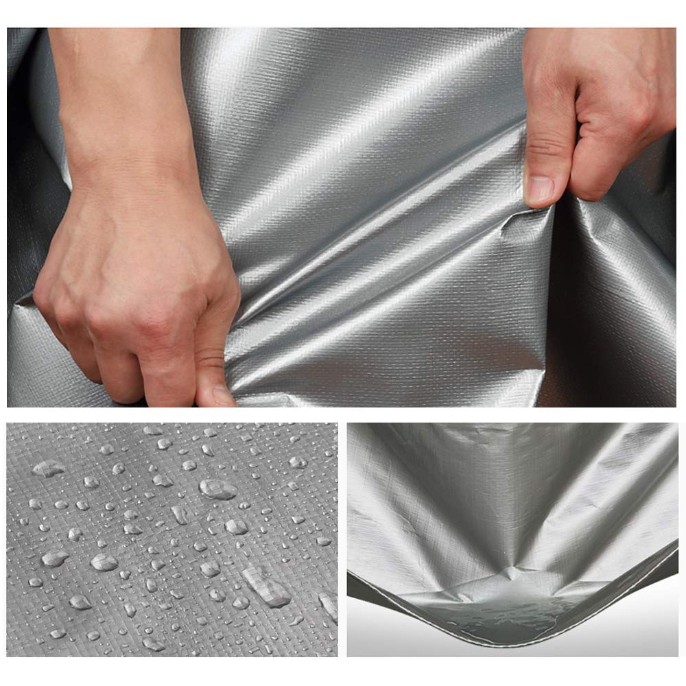 10 Mil 20x40FT Heavy Duty Waterproof Tarpaulin Cover - UV & Rip Resistant, Reinforced Edges for Boat, RV, Canopy, Camping Tent, Shelter - Perfect for Outdoor Protection and Emergency Use