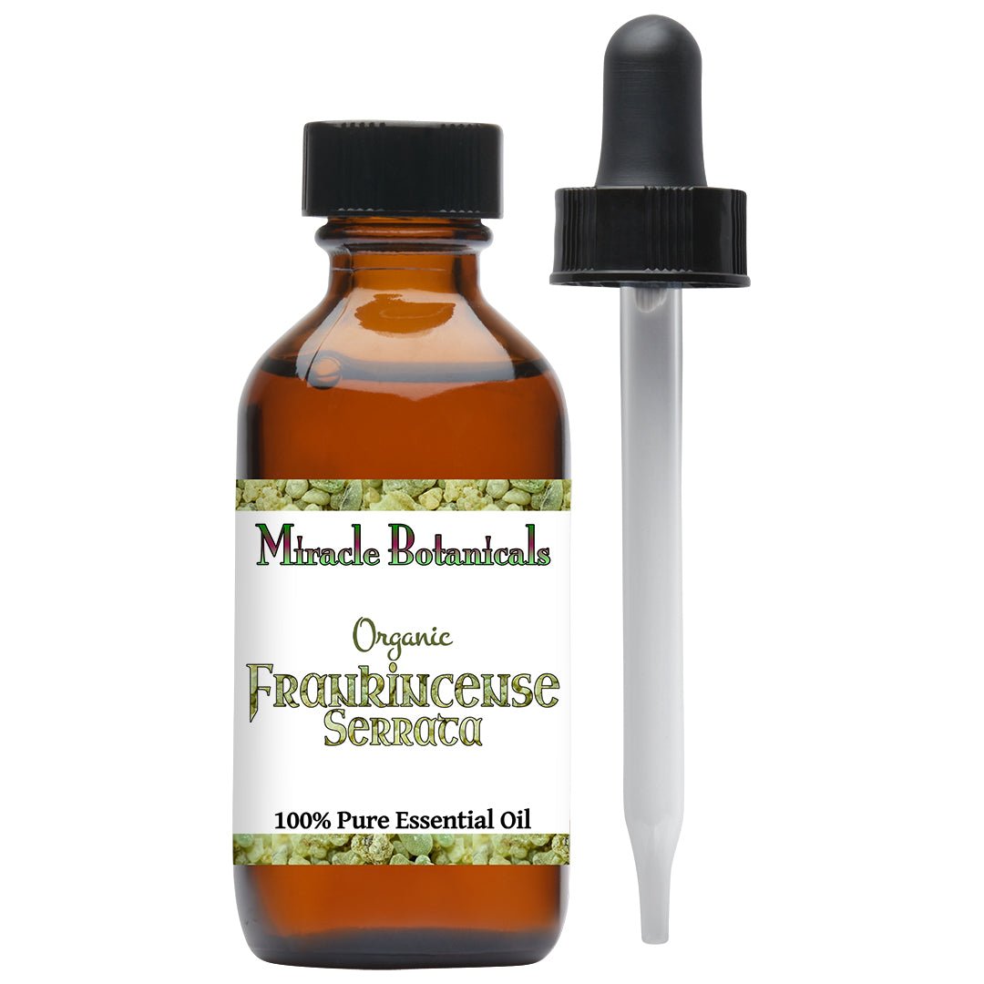 Organic Frankincense Serrata Essential Oil (Boswellia Serrata) - Pure & Natural Aromatherapy Oil from India for Relaxation, Meditation & Skin Care