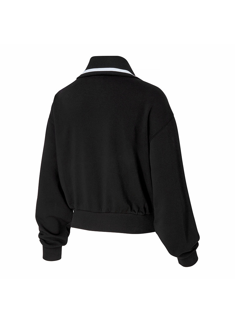 Custom Logo High Neck Zip Up Sweatshirt for Women & Men - Trendy Pullover Hoodie for Gym, Workout & Casual Wear