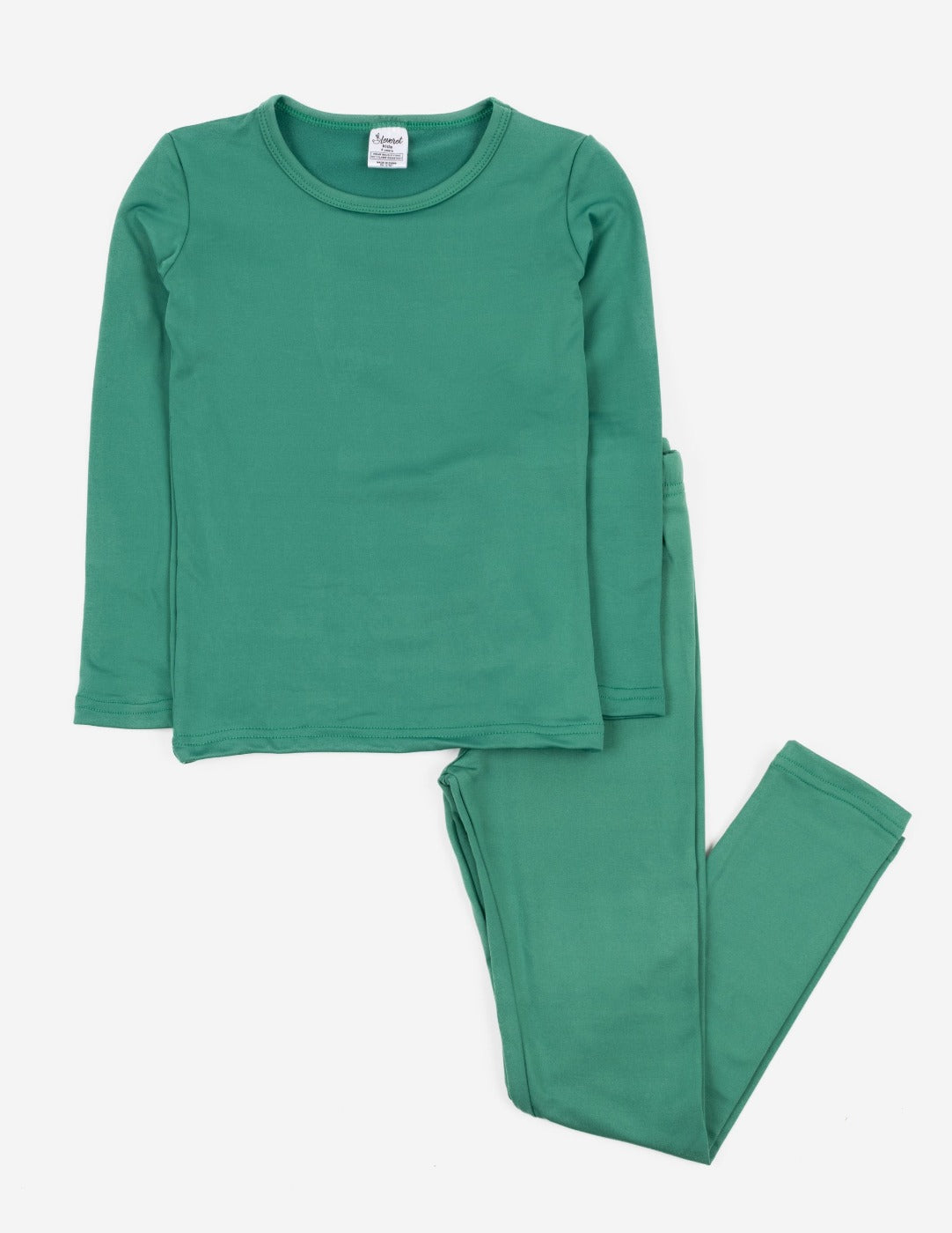 Kids' Classic Solid Color Thermal Pajamas Set - Warm Winter Sleepwear for Boys & Girls - Perfect for Cold Nights & Cozy Bedtime