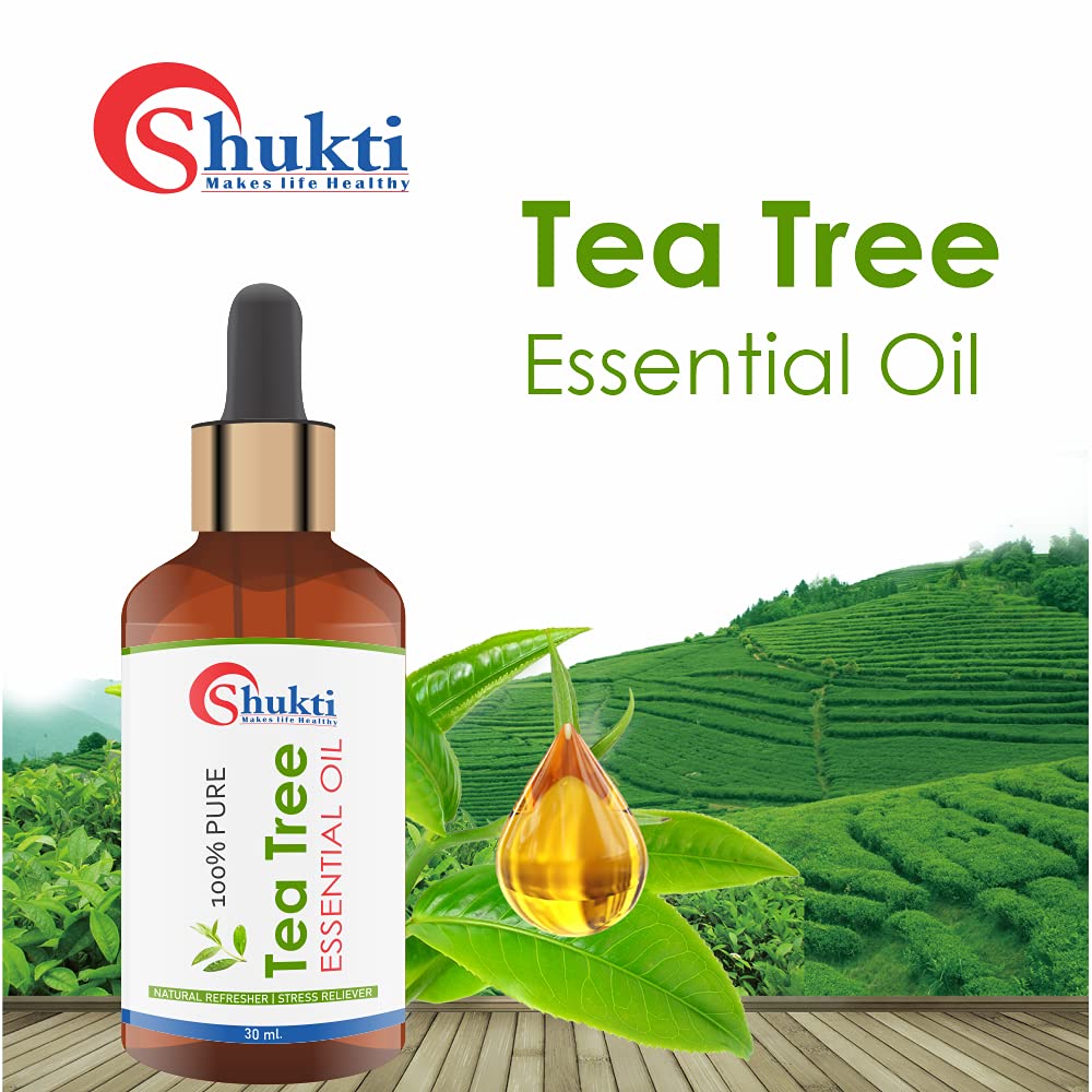 Pure Tea Tree Essential Oil for Skin, Hair, Acne & Dandruff Treatment - 30ml | Natural Remedy for Blemishes, Scalp Care & Face Cleansing | Perfect for Aromatherapy, DIY Beauty & First Aid