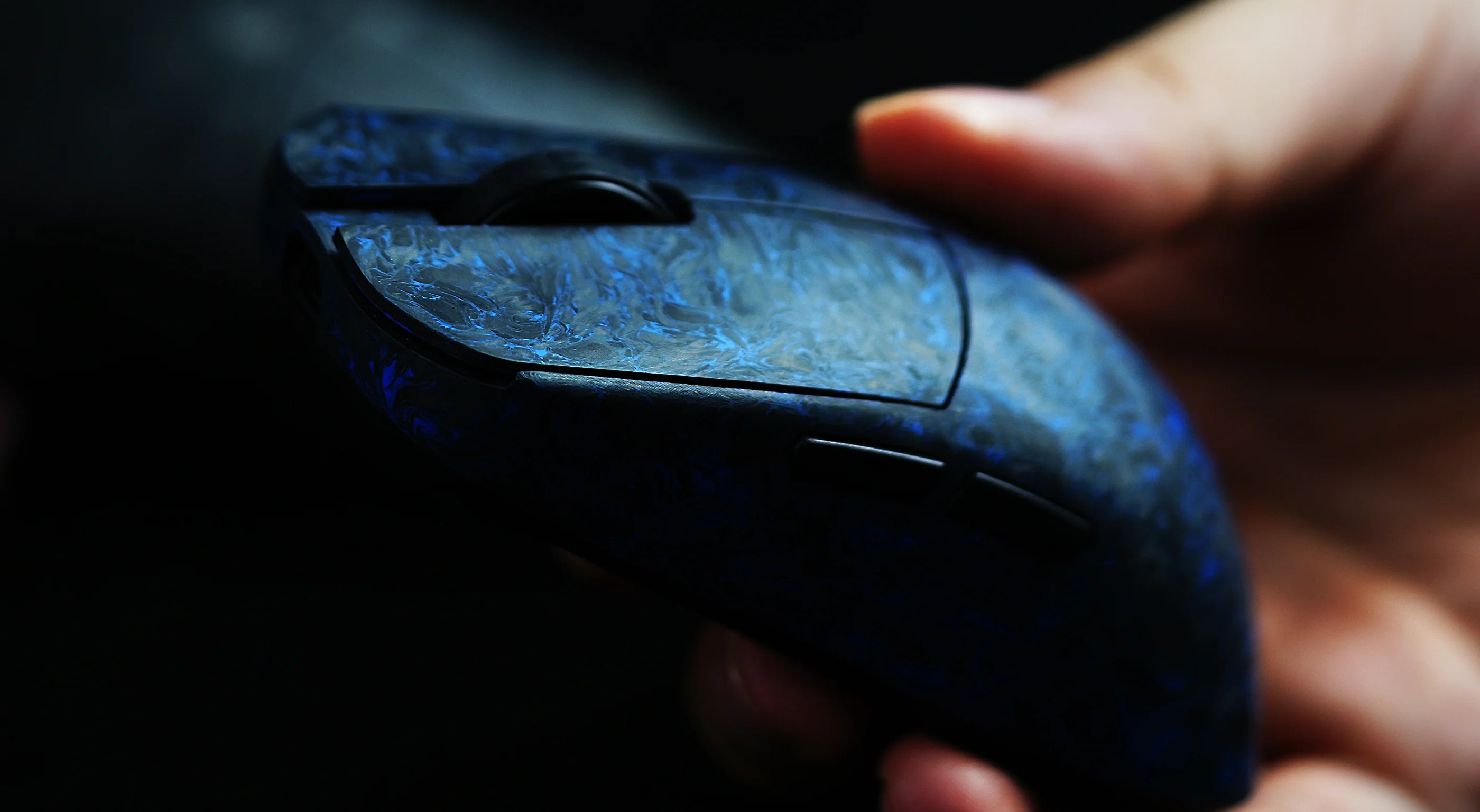 WLmouse YING Forged Carbon Fiber Wireless Gaming Mouse - Lightweight Ergonomic Design for PC, Mac, Laptop - Perfect for FPS, MOBA, eSports & Office Work