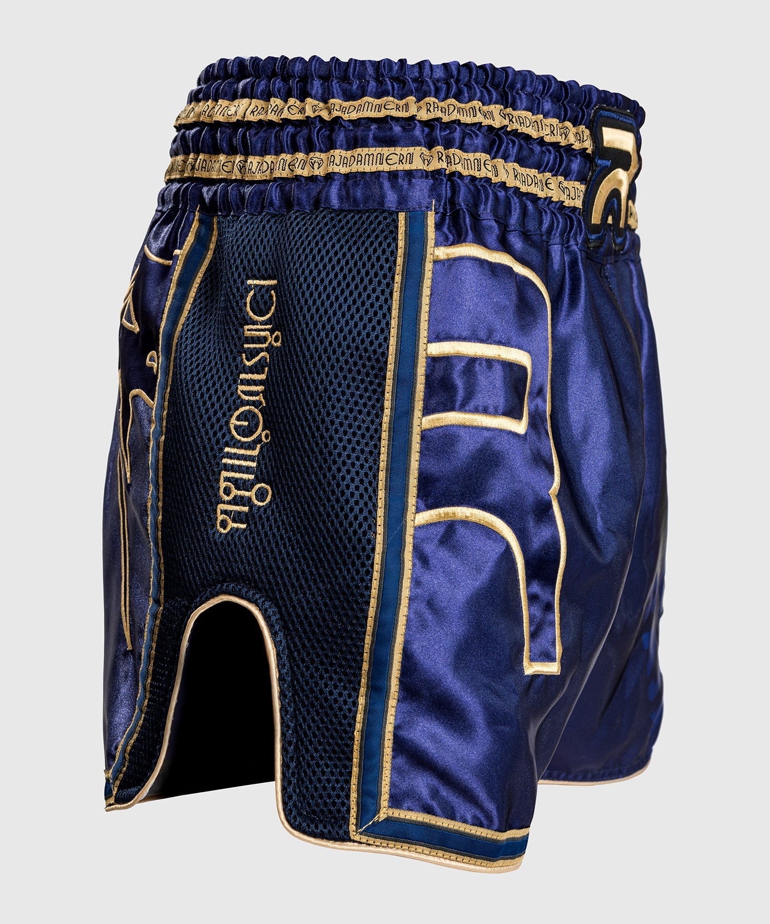 RAJADAMNERN x Venum Muay Thai Shorts - Navy Blue MMA & Kickboxing Training Shorts for Men | Perfect for Muay Thai, Boxing & Martial Arts Practice