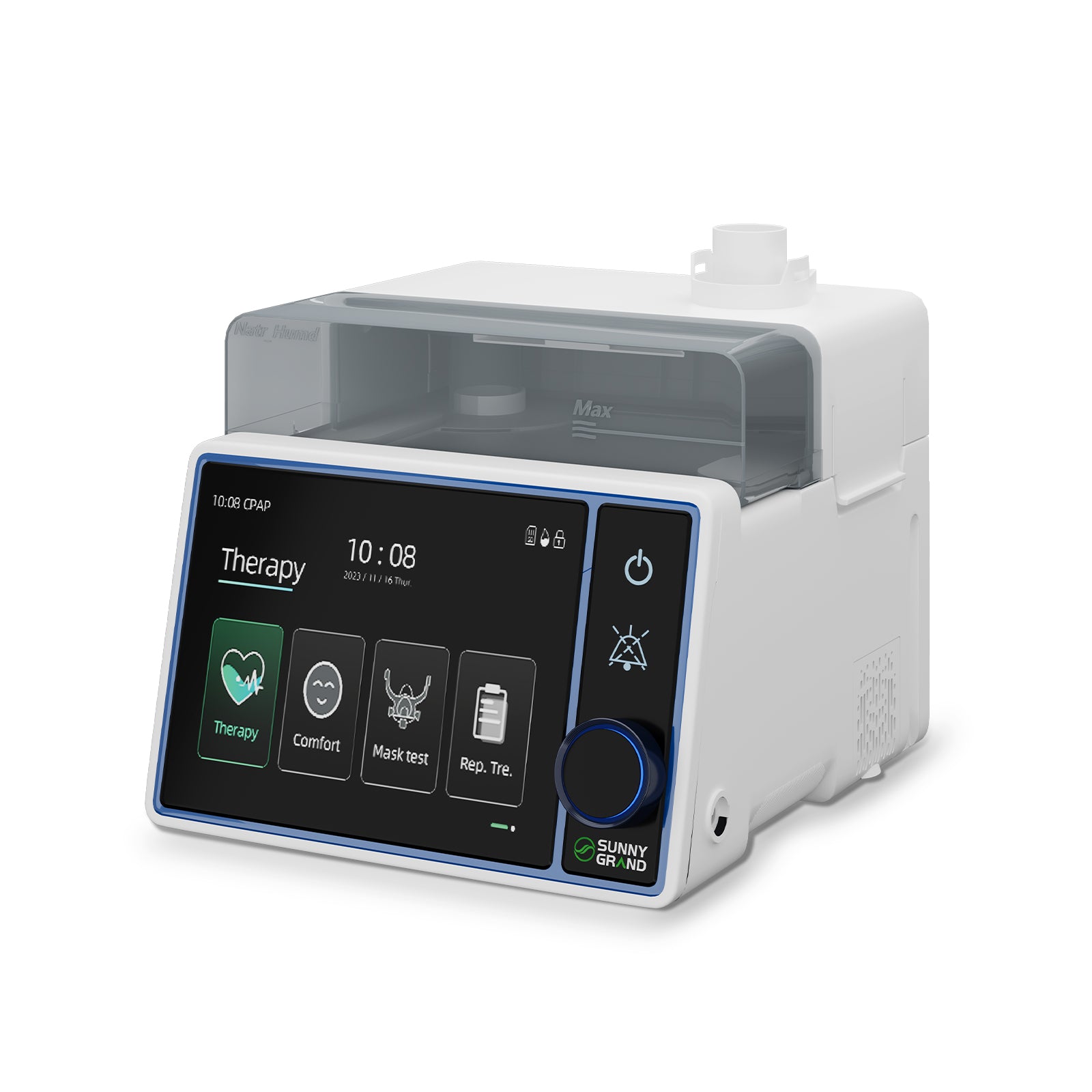 VARON Sunny Series BiPAP Machine 25S with Heated Humidifier - Sleep Apnea Therapy Device for Home Use - Comfortable Breathing Solution for Nighttime & Travel
