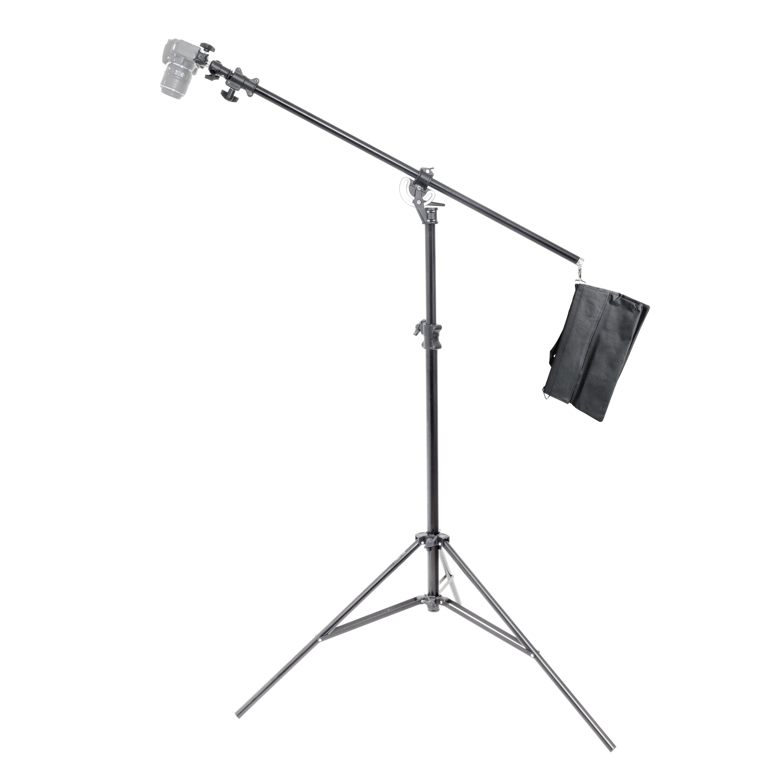 Professional Overhead Camera Mount with Combi Boom Stand & Adjustable Platform Bracket - Perfect for Live Streaming, Product Photography, and Video Recording