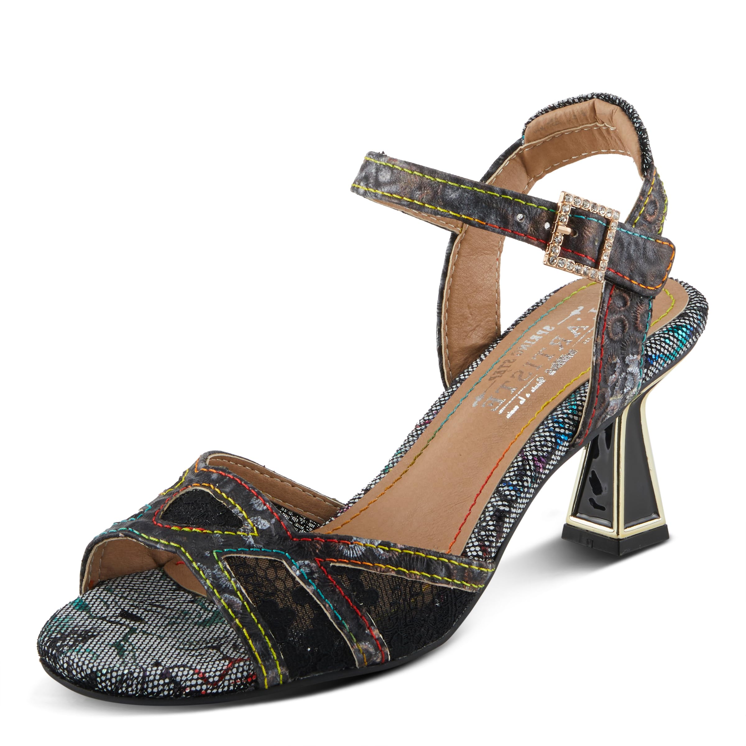 Spring Step L'Artiste Women's CHATEL Open-Toe Sandals - Comfortable Casual Summer Shoes for Women, Breathable Slip-On Walking Sandals with Arch Support - Perfect for Beach, Vacation & Everyday Wear