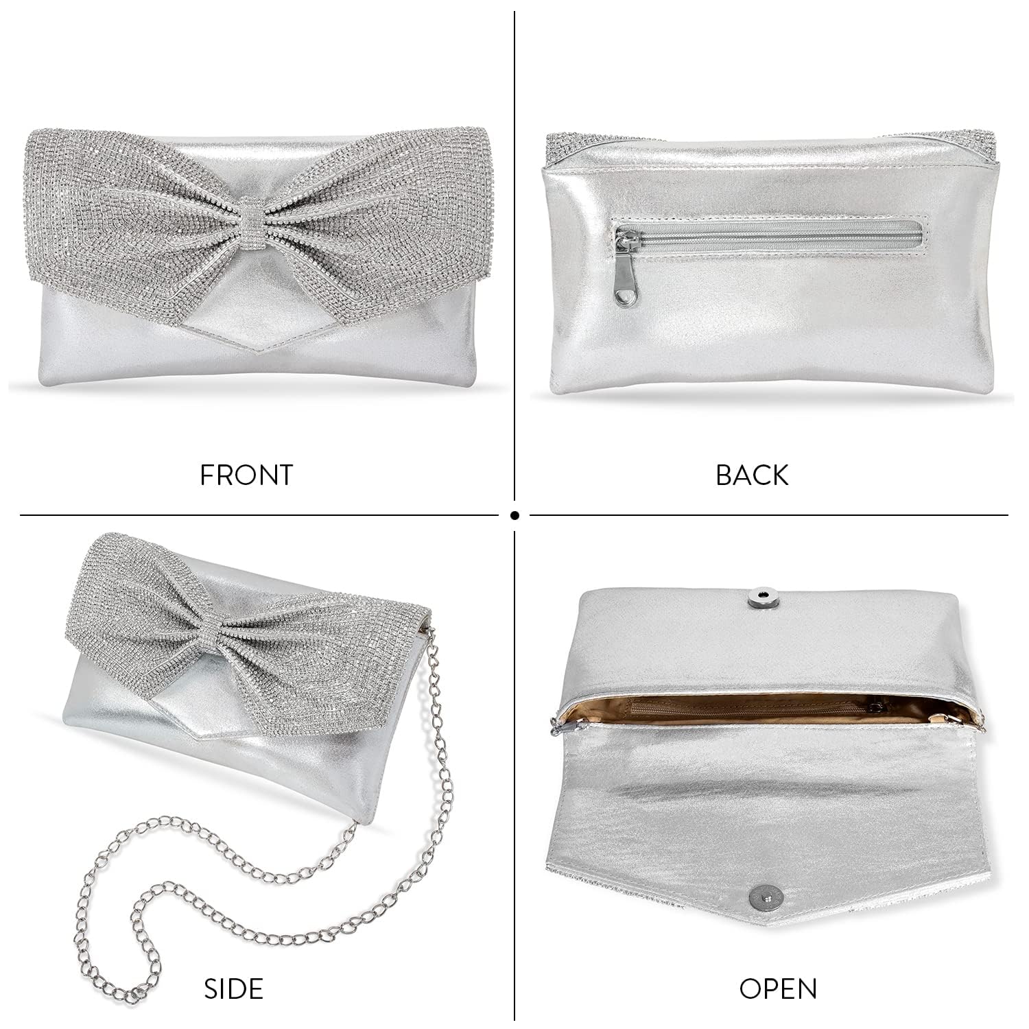 Elegant Indian Clutch Purse for Women - Wedding & Party Evening Bag