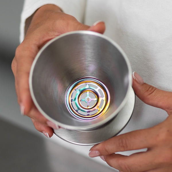 Varia x Kurasu Kyoto FLO Dripper - Premium Japanese Coffee Pour Over Dripper for Specialty Brewing | Perfect for Home Baristas, Coffee Enthusiasts & Gift Giving