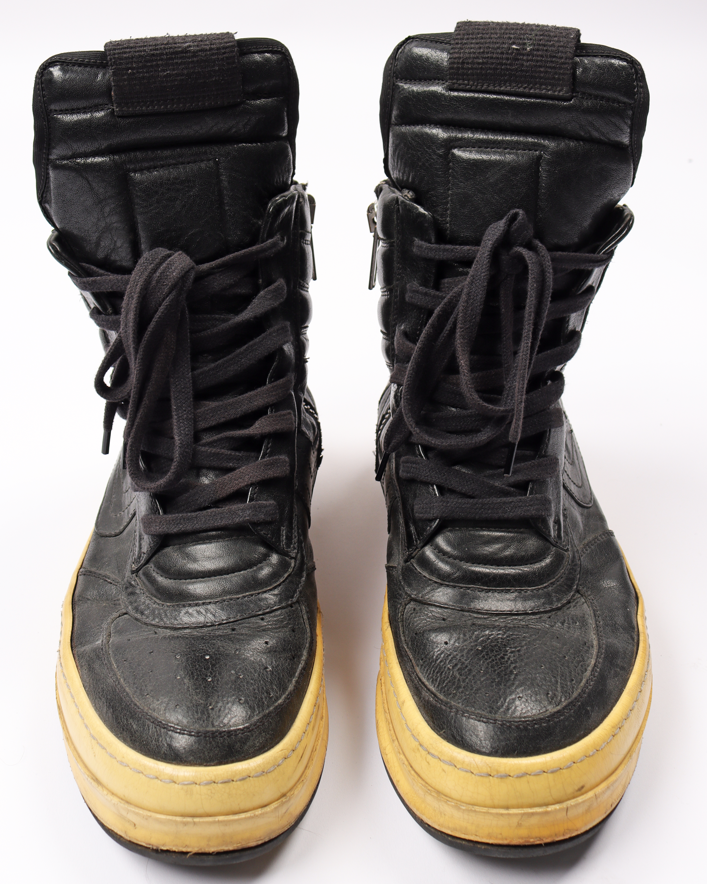 Rick Owens OG Black Dunk High-Top Sneakers - Men's Luxury Streetwear Shoes for Fashion & Casual Wear