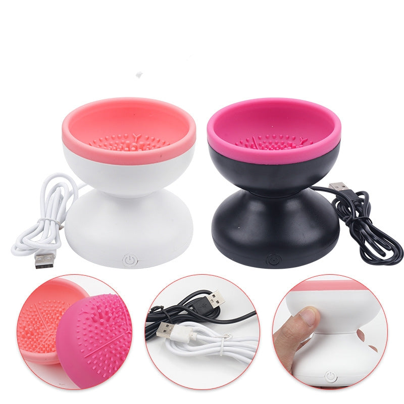 Portable Electric Makeup Brush Cleaner Machine - Automatic USB Cosmetic Brush Cleaner Tool for All Size Beauty Brushes | Perfect for Home, Travel & Professional Makeup Artists
