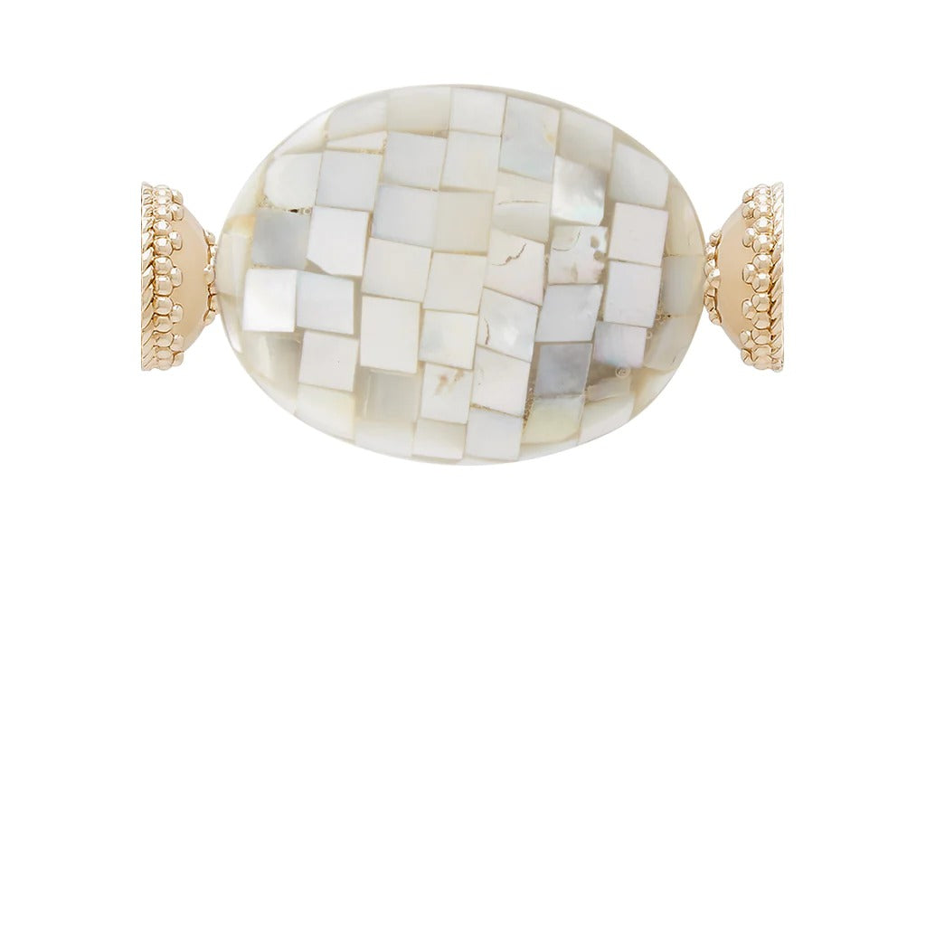 Clara Williams Elegant Mosaic Pearl Centerpiece - Perfect for Wedding, Party & Home Decor