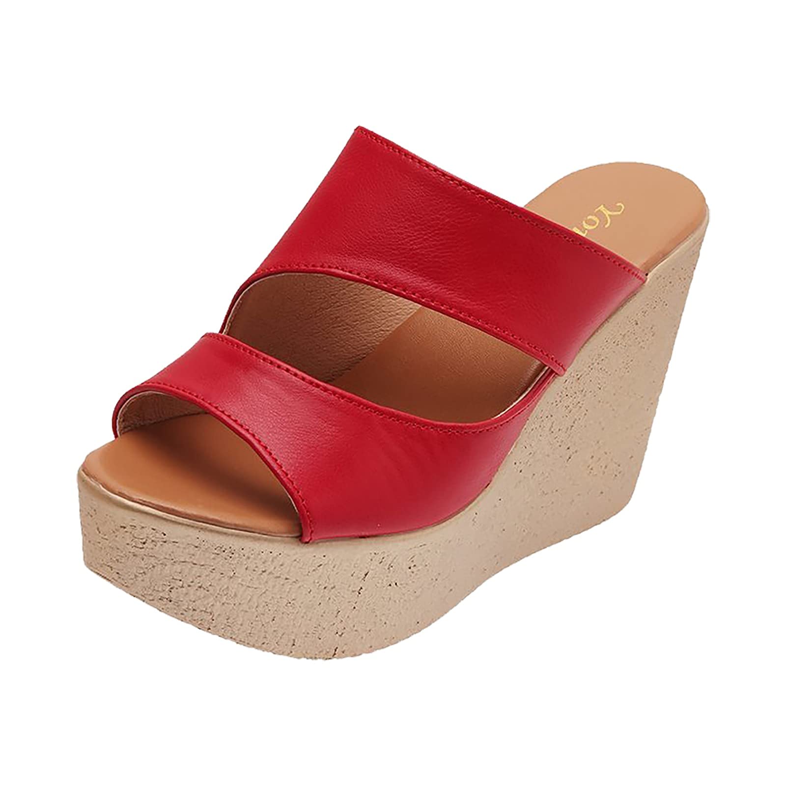 **Women's Casual Slope Solid Fashion Platform Slippers - Comfortable Summer Sandals for Women | Perfect for Beach, Pool & Lounge Wear**