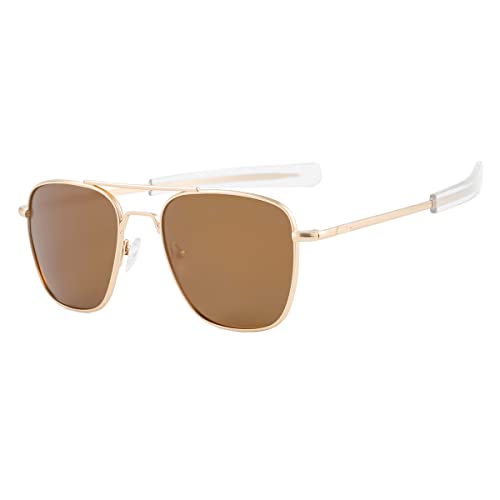 031 Gold Frame/Brown Lens