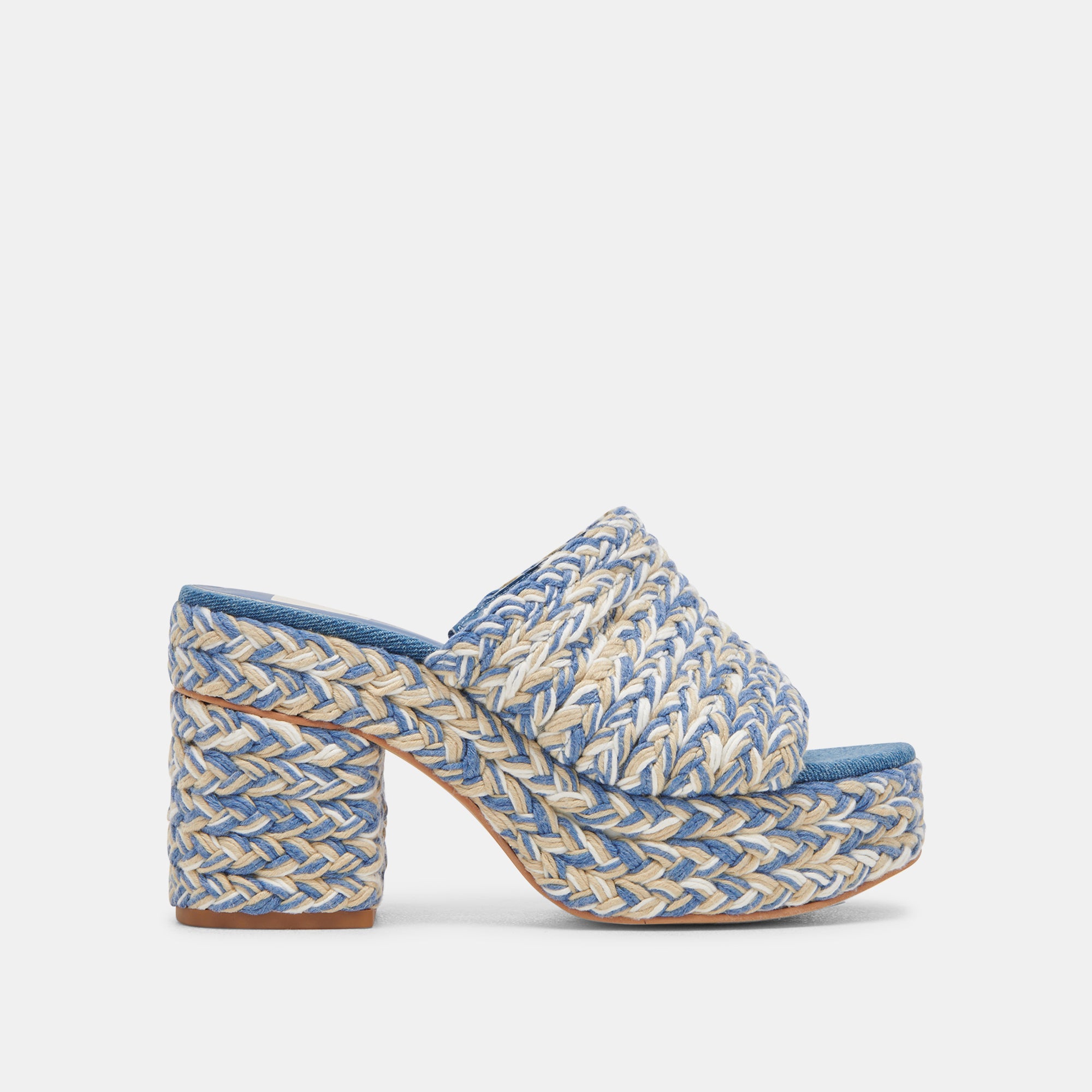 Stylish Blue Multi Woven High Heels for Women - Perfect for Parties, Weddings & Evening Events