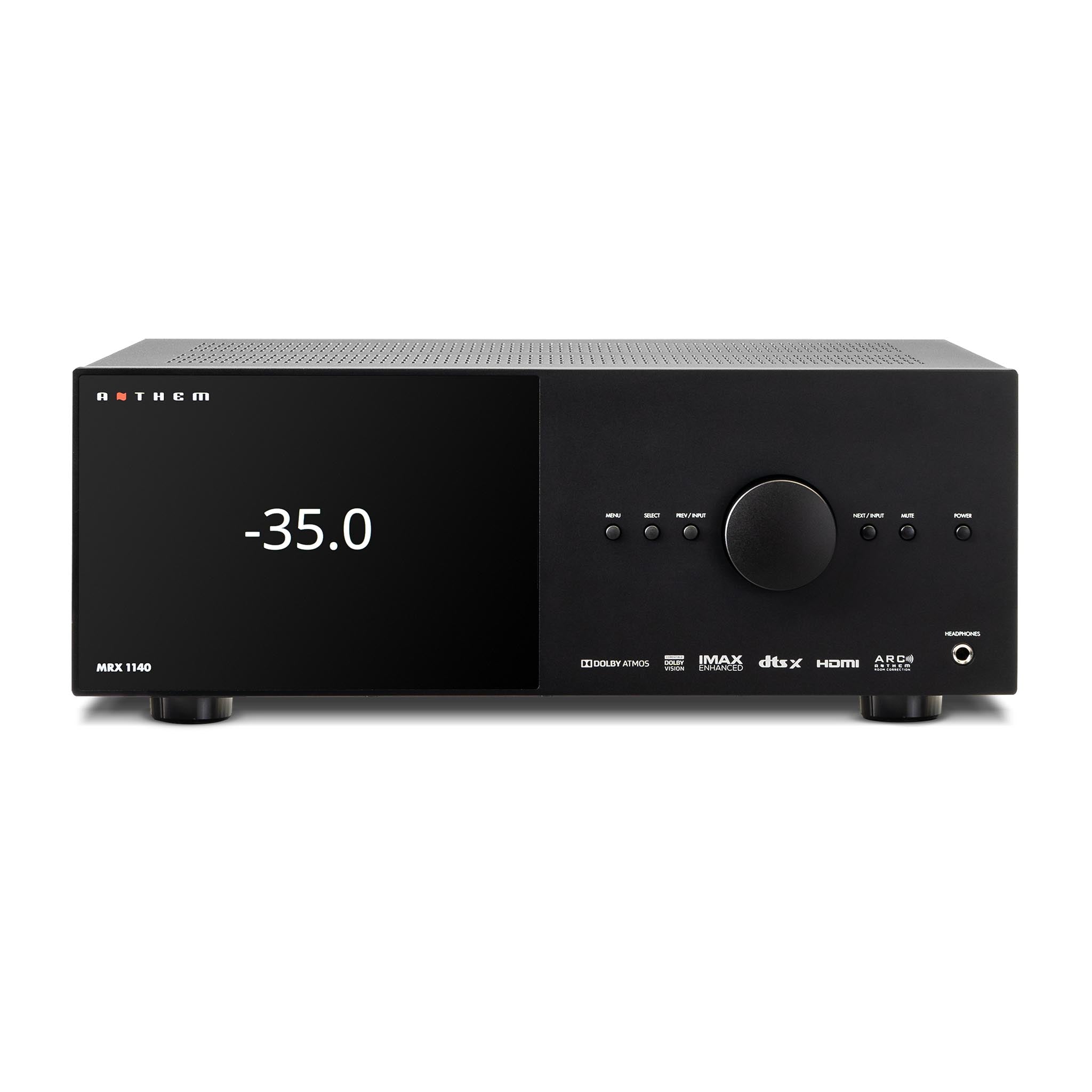 Anthem MRX 1140 8K Ultra HD AV Receiver - 7.2 Channel Home Theater System with Dolby Atmos, Wi-Fi & Bluetooth - Perfect for Movie Nights & Gaming Setup