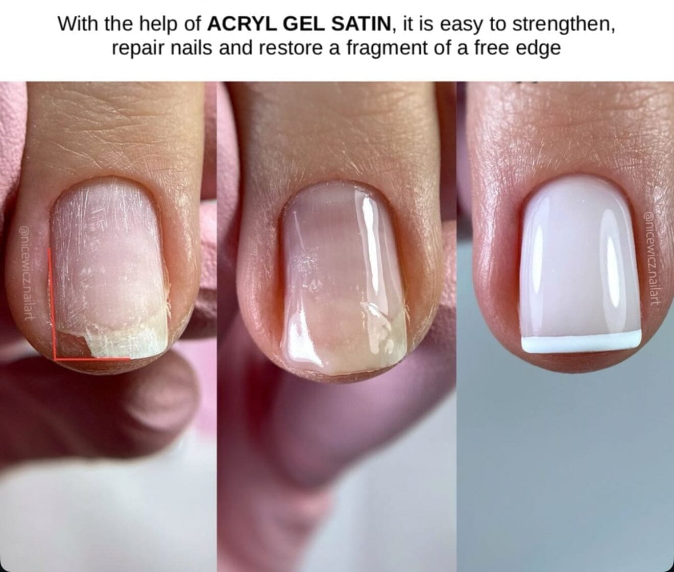 F.O.X Acryl Gel Satin 002 (White) - 30ml Professional Nail Polish for Gel Manicure & Nail Art - Perfect for Salon, Home Use & DIY Nail Designs