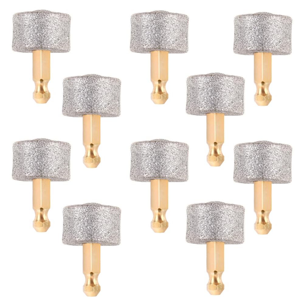 10 Pack Dog Nail Grinder Replacement Heads - Diamond Tip Pet Grooming Tools for Cats & Dogs - Compatible with Casfuy Electric Nail Trimmer - Perfect for At-Home Pet Paw Care & Nail Maintenance