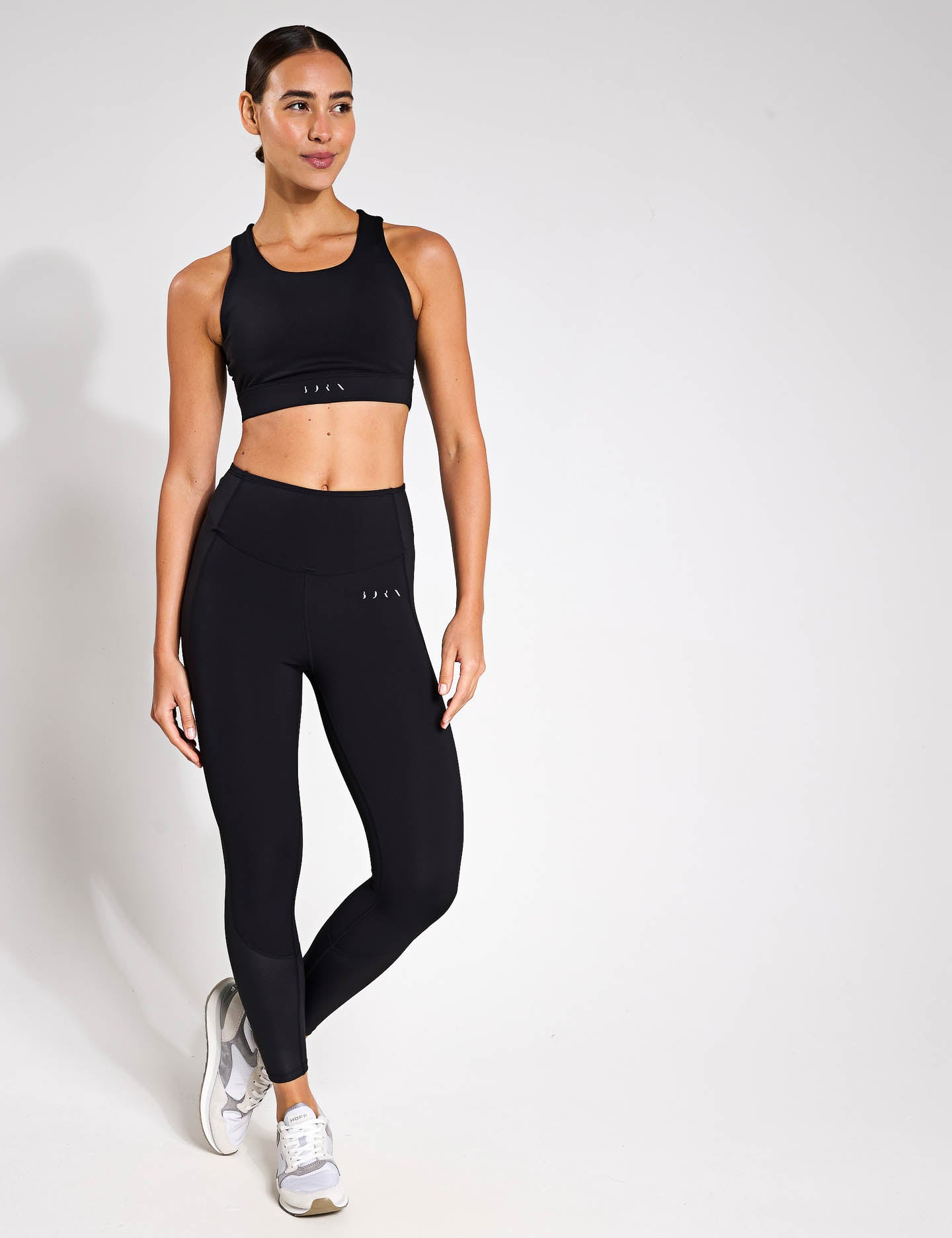 Luana High Waist Yoga Leggings for Women - Black - Comfortable & Stretchy Workout Pants for Running, Gym, and Lounge Wear