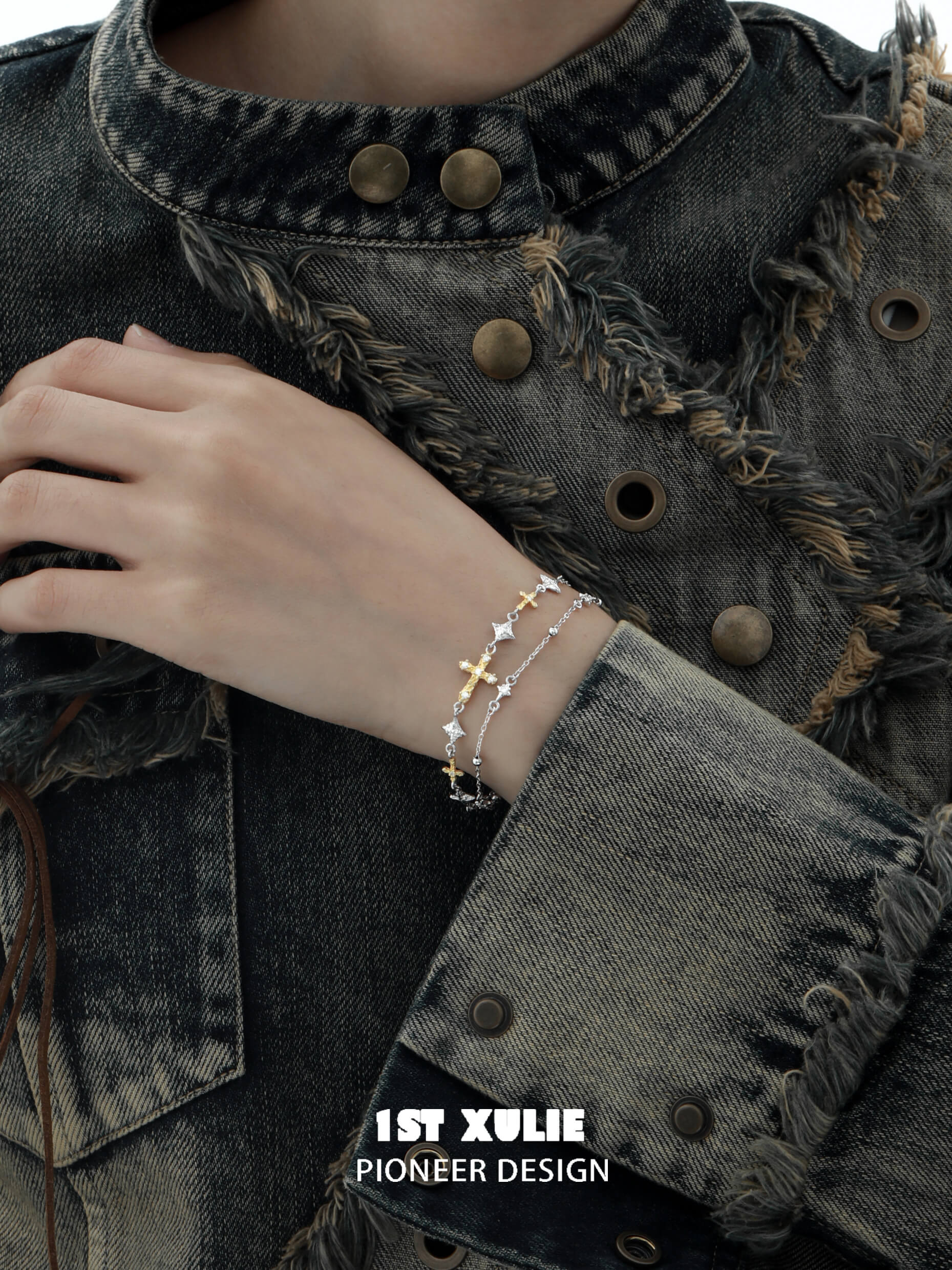 18K Gold Plated & 925 Sterling Silver Chain Bracelet for Women | Elegant Starfall Design | Perfect for Gifts, Weddings, Anniversaries & Everyday Wear