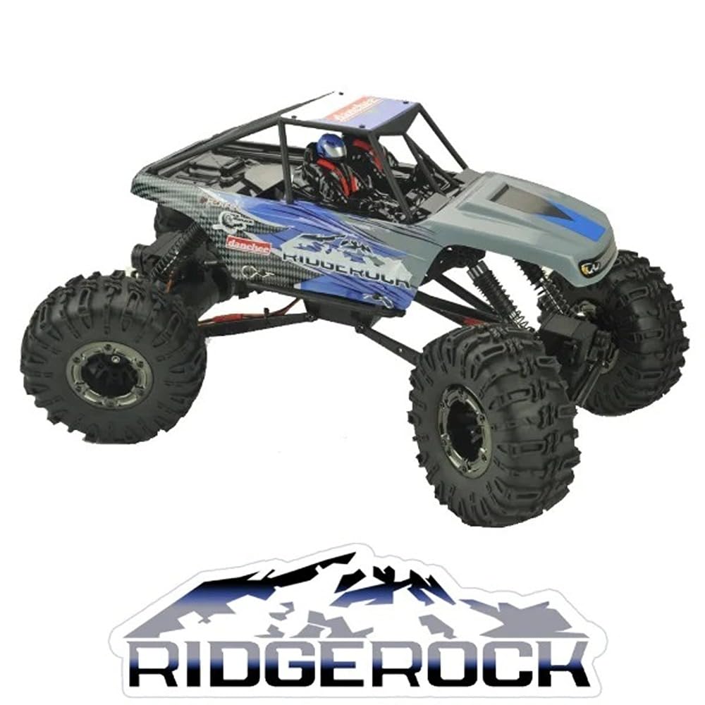 DANCHEE RidgeRock 4WD Electric Rock Crawler 1/10 Scale Ready-to-Run RC Truck - Off-Road Adventure, Trail Crawling & Backyard Fun - Blue