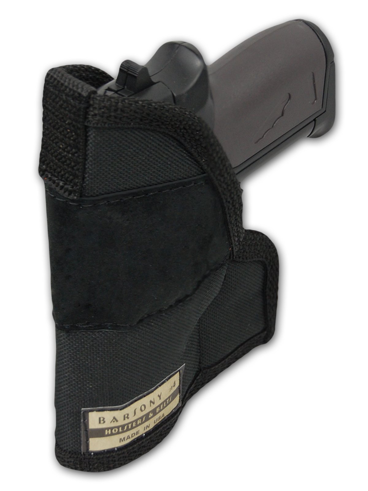 Barsony Concealed Carry Pocket Holster for Small Pistols - Fits .22, .25, .32 & .380 Caliber Handguns | Ideal for Everyday Carry, Travel & Personal Protection