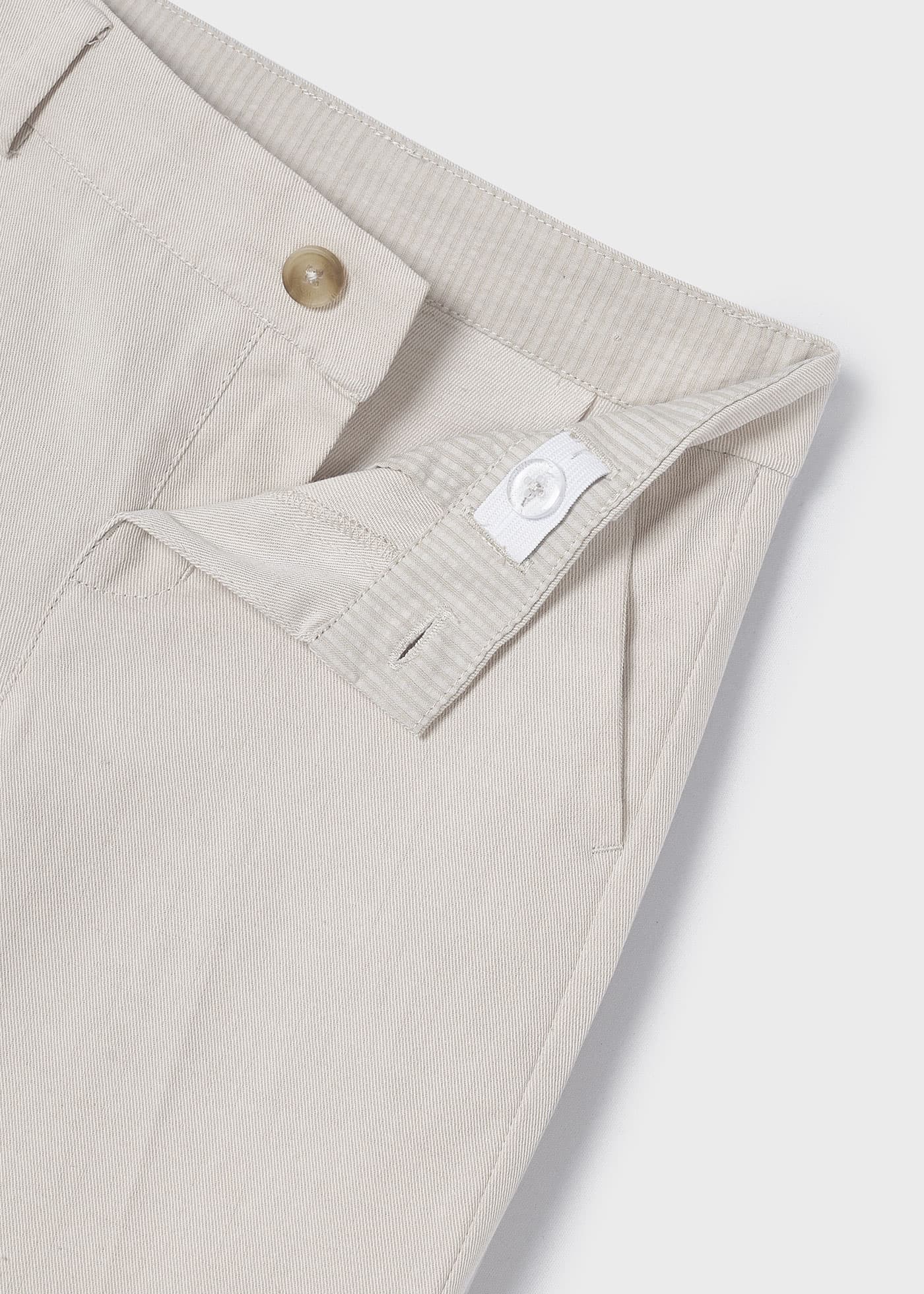 3542 Boys' Linen Suit Pants with Raffia Trim - Perfect for Summer Weddings, Beach Vacations & Formal Occasions