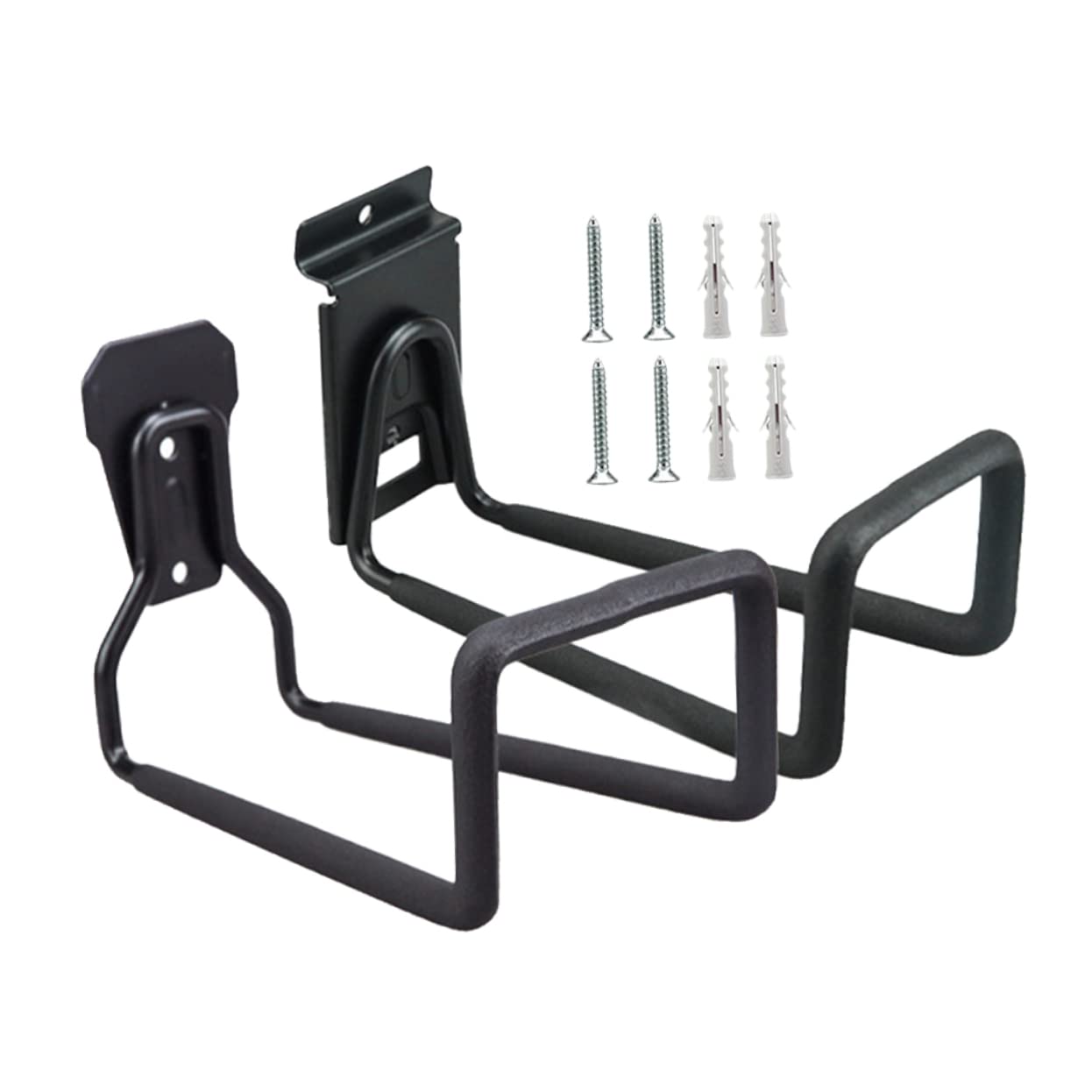 Heavy Duty Iron Wall Mount Hooks Set - Garage Storage Hooks for Tools, Extension Cords & Equipment | Durable Garage Organization Solution for Workshop, Shed & Home Storage
