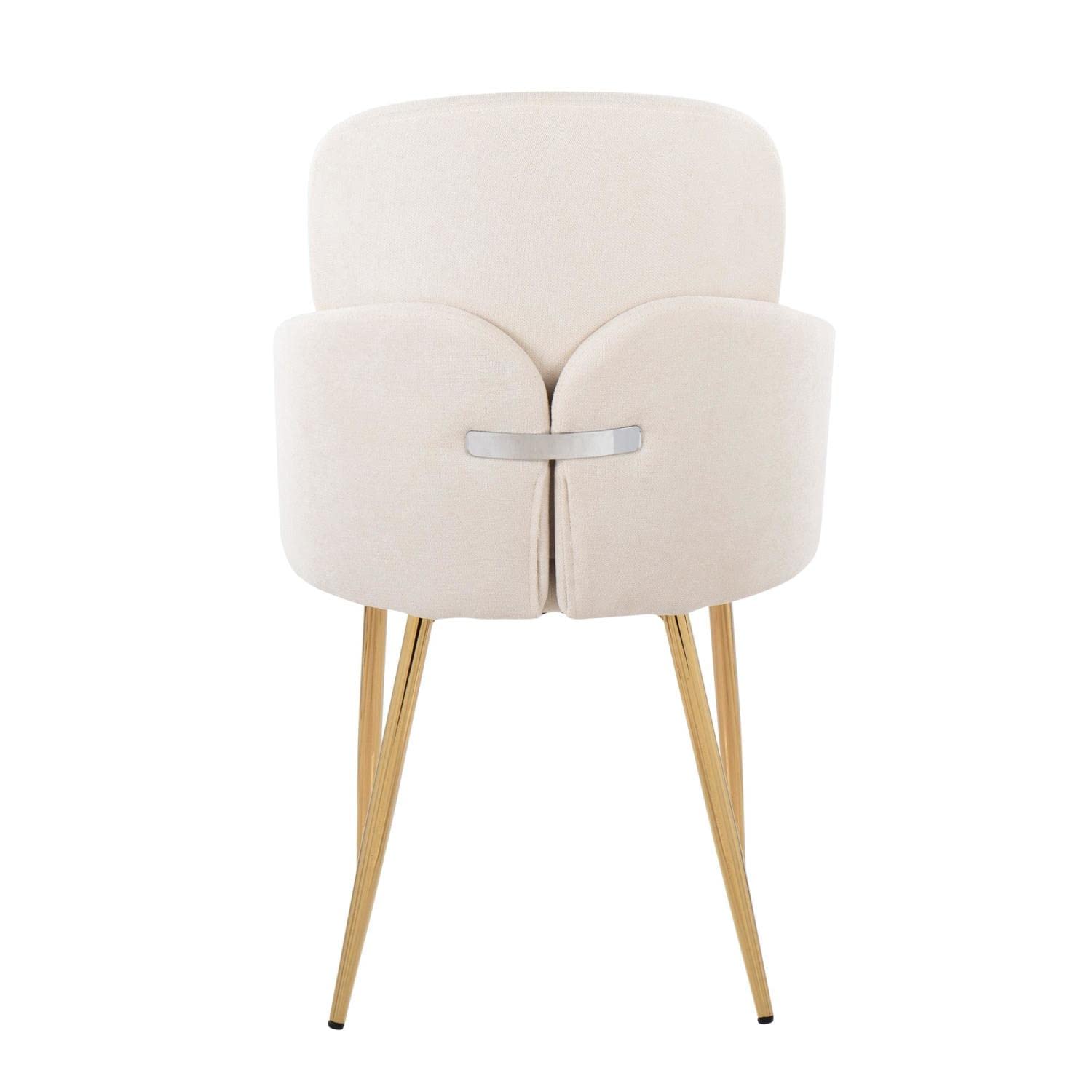 LumiSource Dahlia Upholstered Dining Chairs Set of 2 - Modern Kitchen Chairs for Dining Table - Comfortable Contemporary Seating for Home, Restaurant & Office Use
