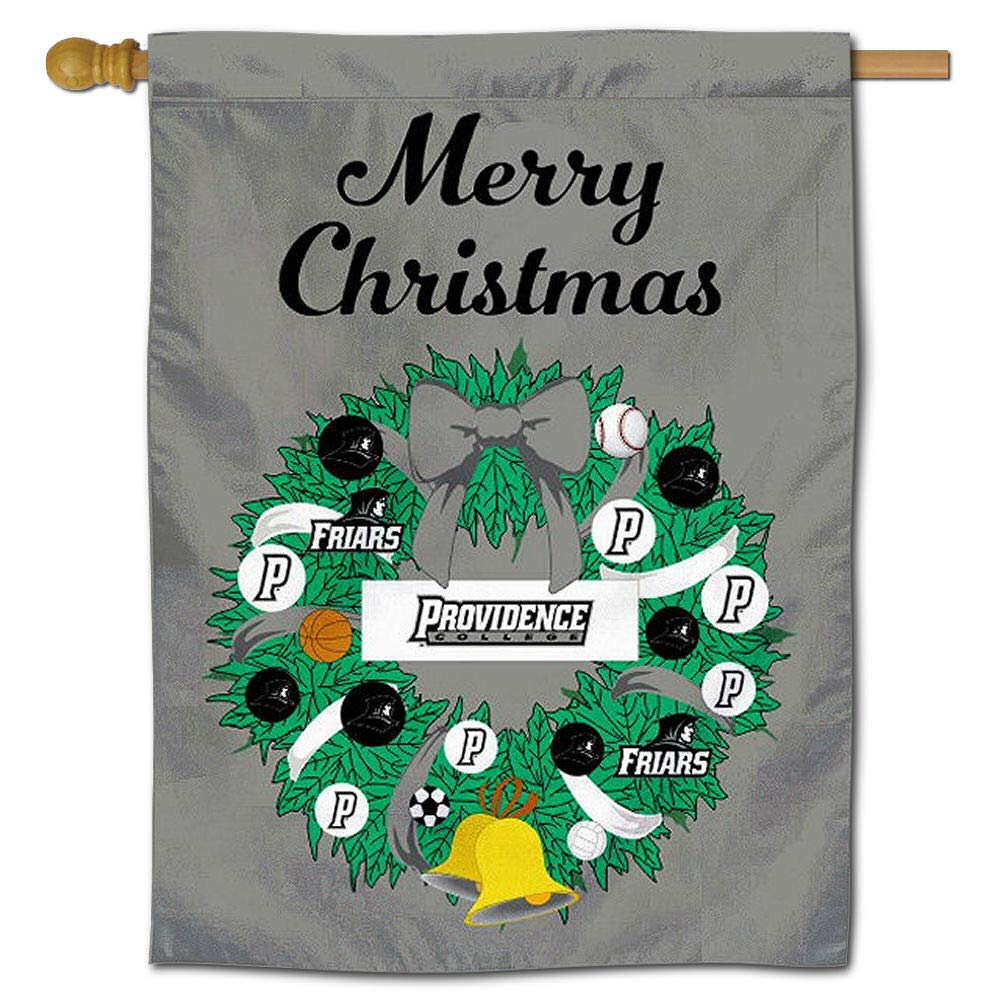 Providence Friars Happy Holidays Christmas Banner Flag - Perfect for Home Decor, Party Supplies & Fan Gifts | College Sports Celebration, Game Day Decorations, Holiday Festivities