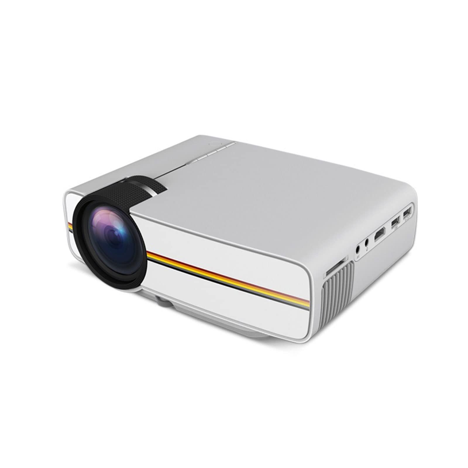 HCPZL Mini Projector 1080P Full HD, 130-Inch Display Portable Movie Projector with 30,000 Hours LED Lamp Life - HDMI/VGA/SD/AV/USB for Home Theater, Outdoor Movies, Gaming and Presentations