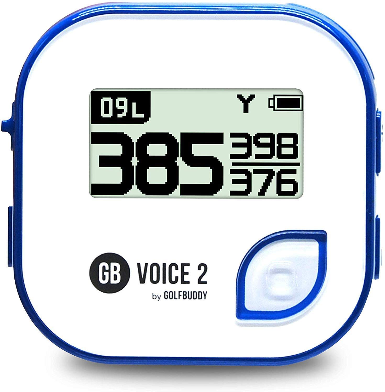 Golf Buddy Voice 2 Talking GPS Rangefinder | Long-Lasting Battery Golf Distance Finder | Easy-to-Use Golf Navigation for Hat | Perfect for Course Mapping & Swing Improvement