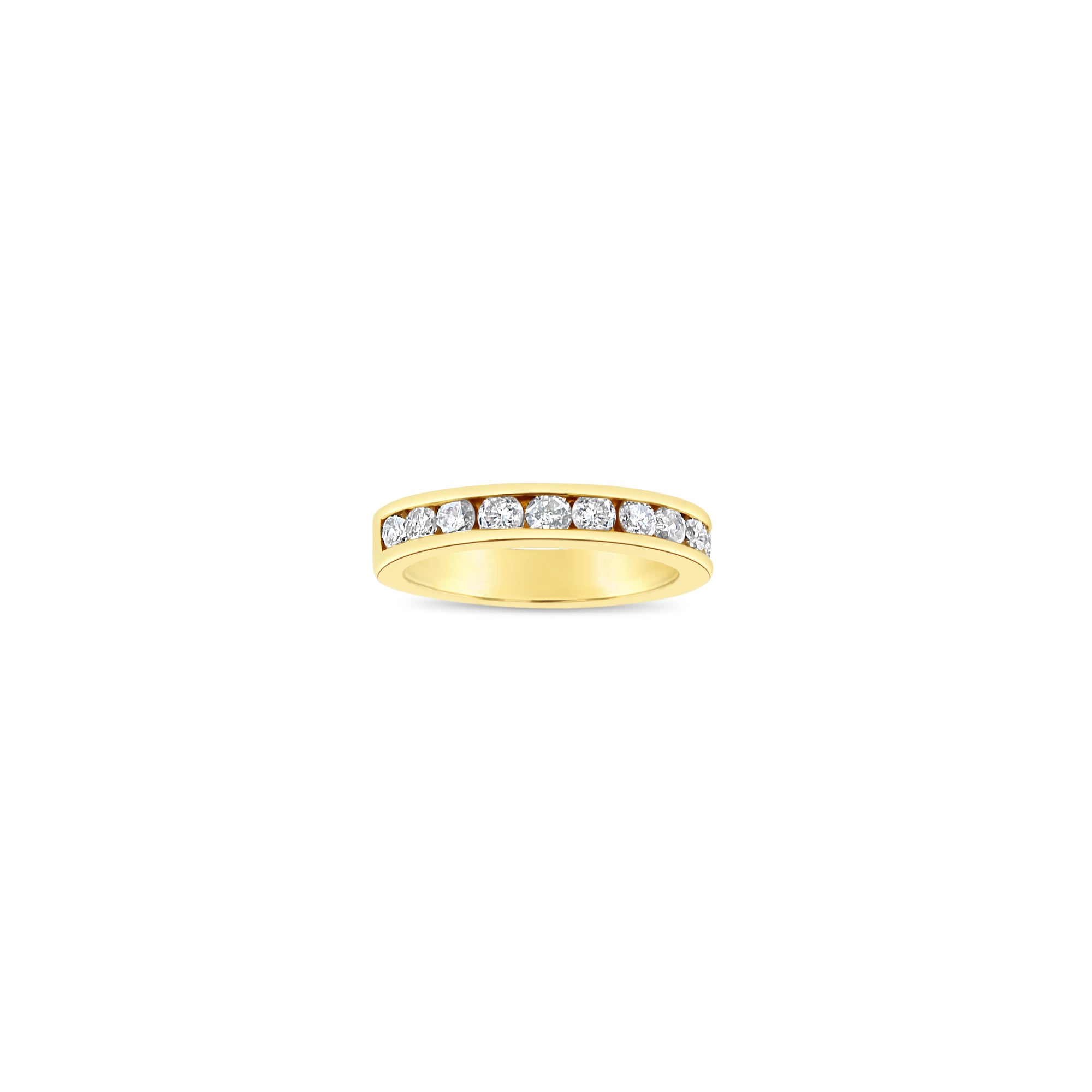 3MM One Carat Channel Set Diamond Wedding Band - Elegant Solid Gold Ring for Women, Perfect for Engagement, Anniversary & Bridal Jewelry Gift (Ideal for Proposals, Vow Renewals & Special Occasions)