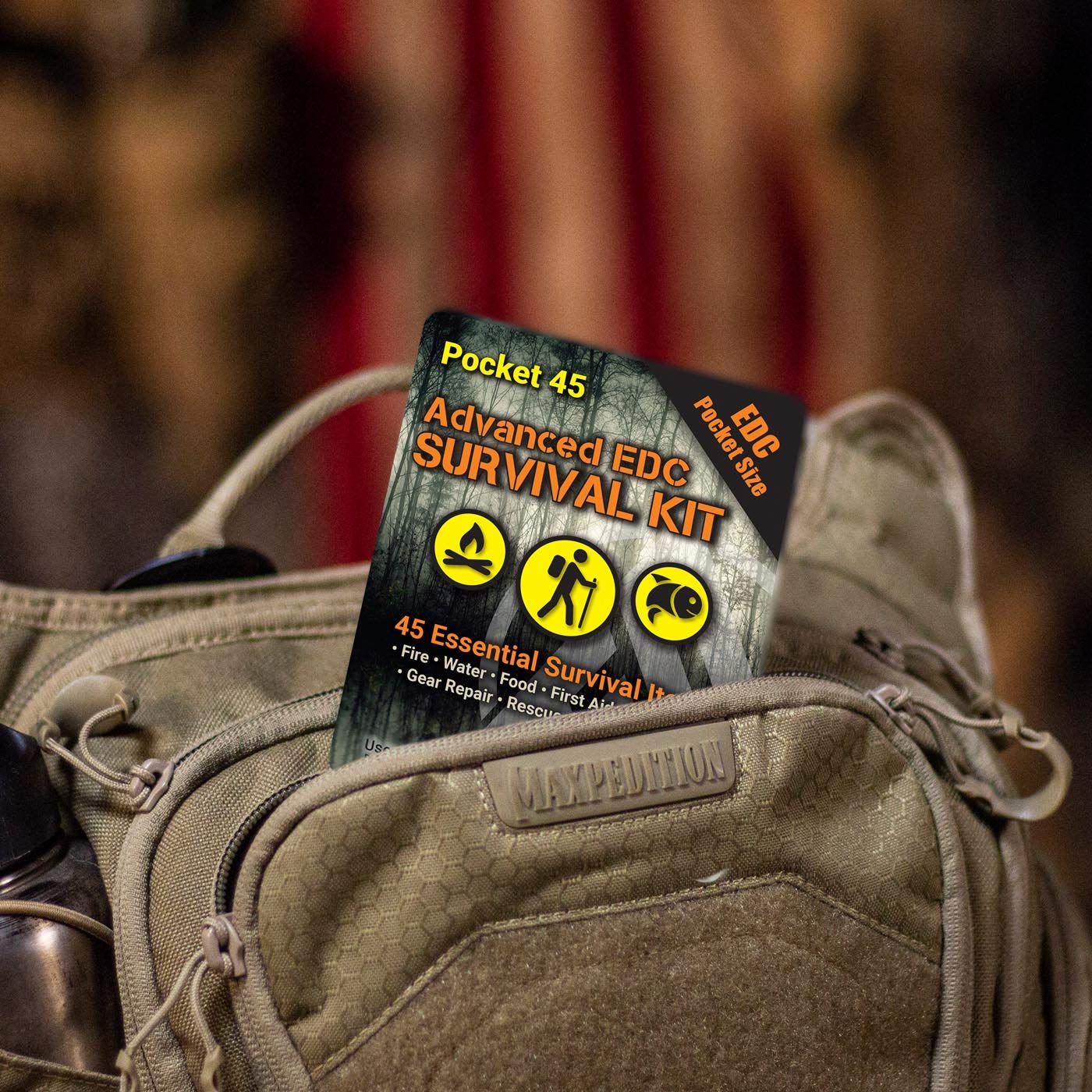 Ultimate EDC Pocket Survival Kit - Emergency Preparedness, Disaster Prevention, Tactical Gear for Camping, Hiking, Travel & Wilderness Adventures - Compact First Aid & Survival Tools for Car, Outdoor & Everyday Carry - Perfect Gift for Adventurers & Preppers