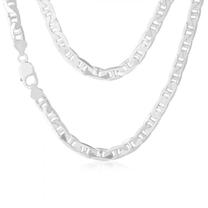 50cm Sterling Silver 200 Gauge Anchor Chain Necklace for Men & Women - Perfect for Layering, Everyday Wear and Gift Giving