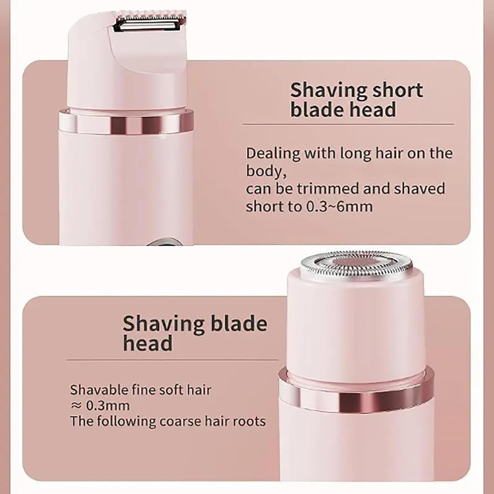 Allalonga 7-in-1 Electric Shaver for Women - Waterproof Rechargeable Bikini Trimmer & Body Hair Remover with Dual Head - Perfect for Travel, Gym & Sensitive Skin Care