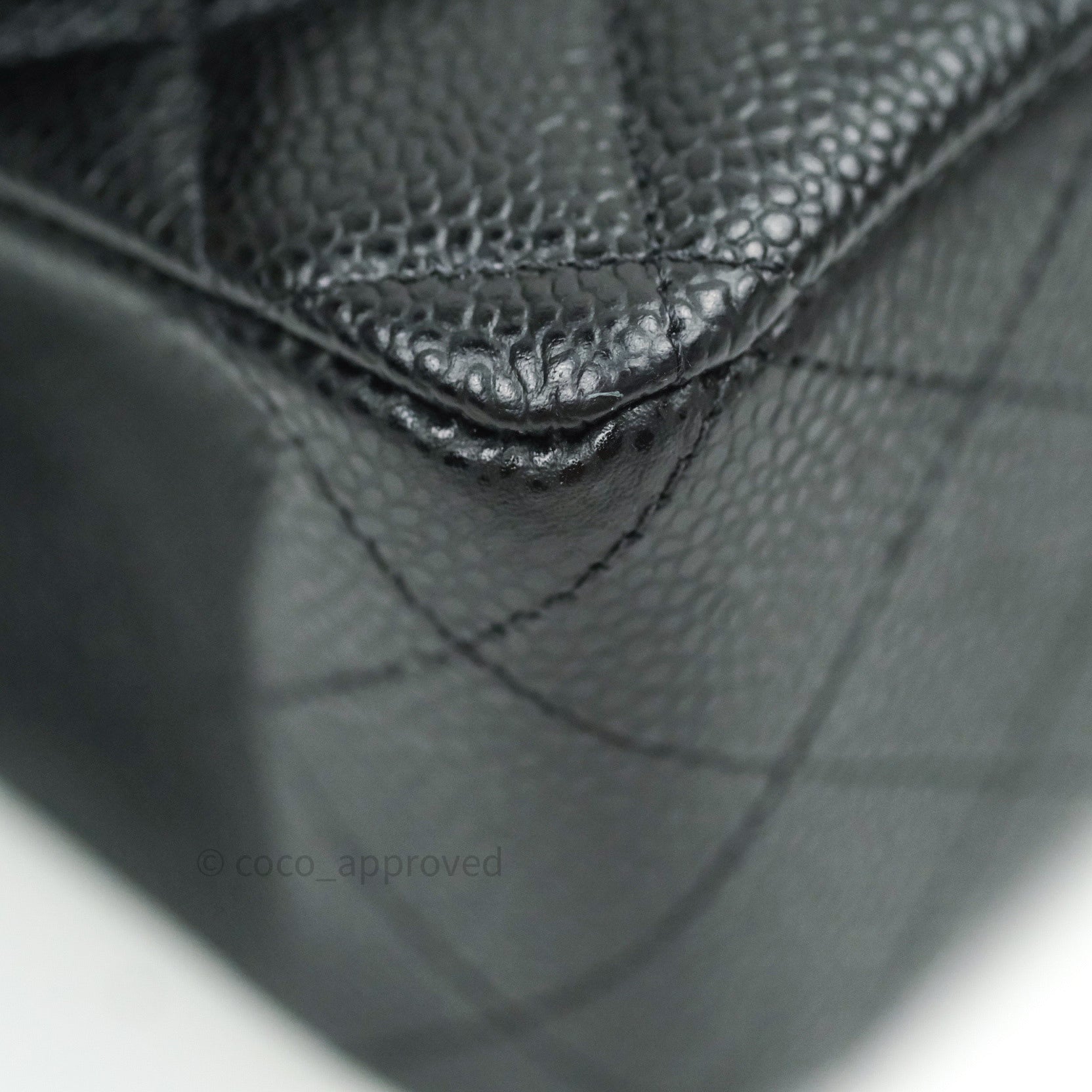 Chanel Classic M/L Medium Double Flap Bag Black Caviar Silver Hardware - Luxury Designer Handbag for Women, Perfect for Work, Evening Events & Special Occasions