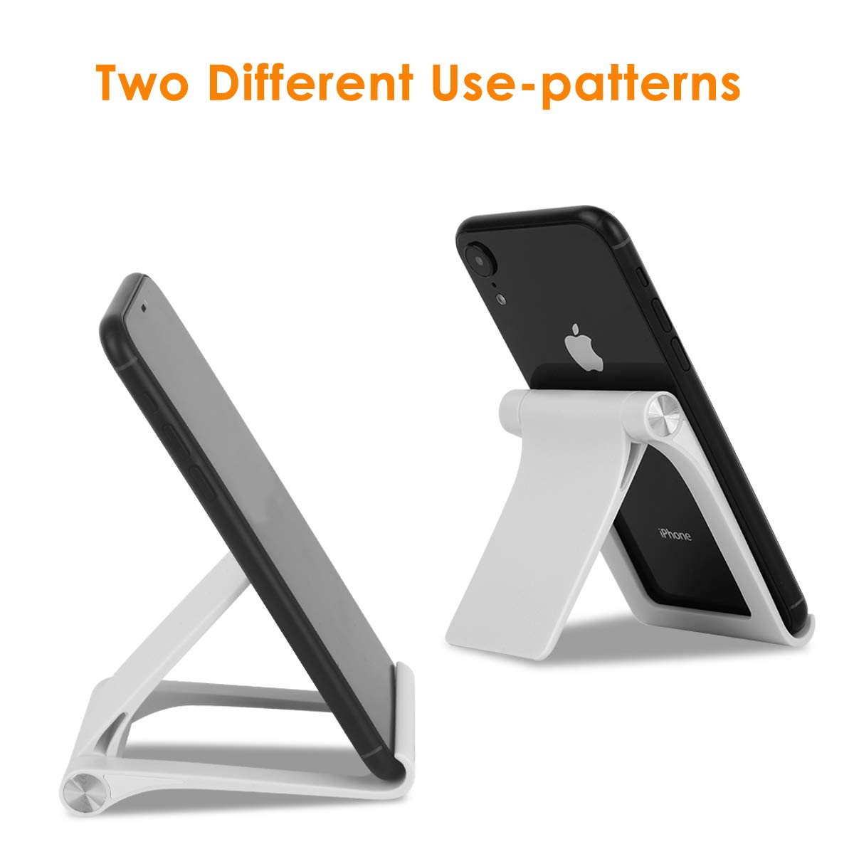 Adjustable Multi-Angle Cell Phone & Tablet Stand Holder - Compatible with iPhone 16/15/14/13/12/11 Pro Max/XS/XR & Samsung Galaxy S22/S21/S20/S10/S9 Edge - Perfect for Desk, Office, Home, Watching Videos & Video Calls