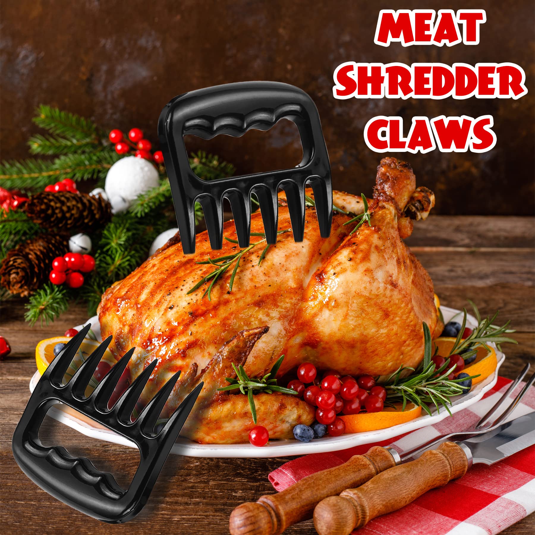27-Piece Heavy Duty BBQ Grill Tools Set for Men - Extra Thick Stainless Steel Utensils with Meat Claws & Carrying Bag - Perfect for Father's Day Gifts, Outdoor Grilling, Camping & Backyard Barbecues