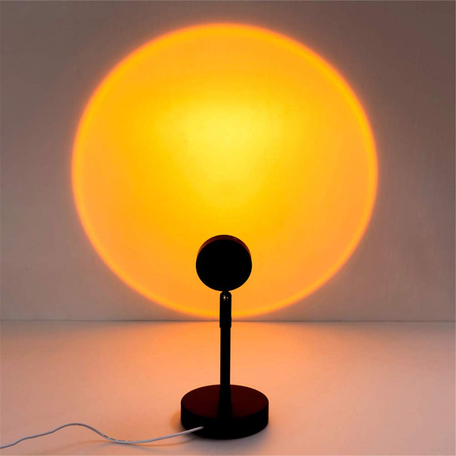180° Rotating LED Night Light Projector - Rainbow & Sunset Projection Lamp for Kids & Adults | Romantic Mood Lighting for Home, Bedroom, Party & Living Room Decor | Perfect for Nursery, Relaxation & Sleep Aid