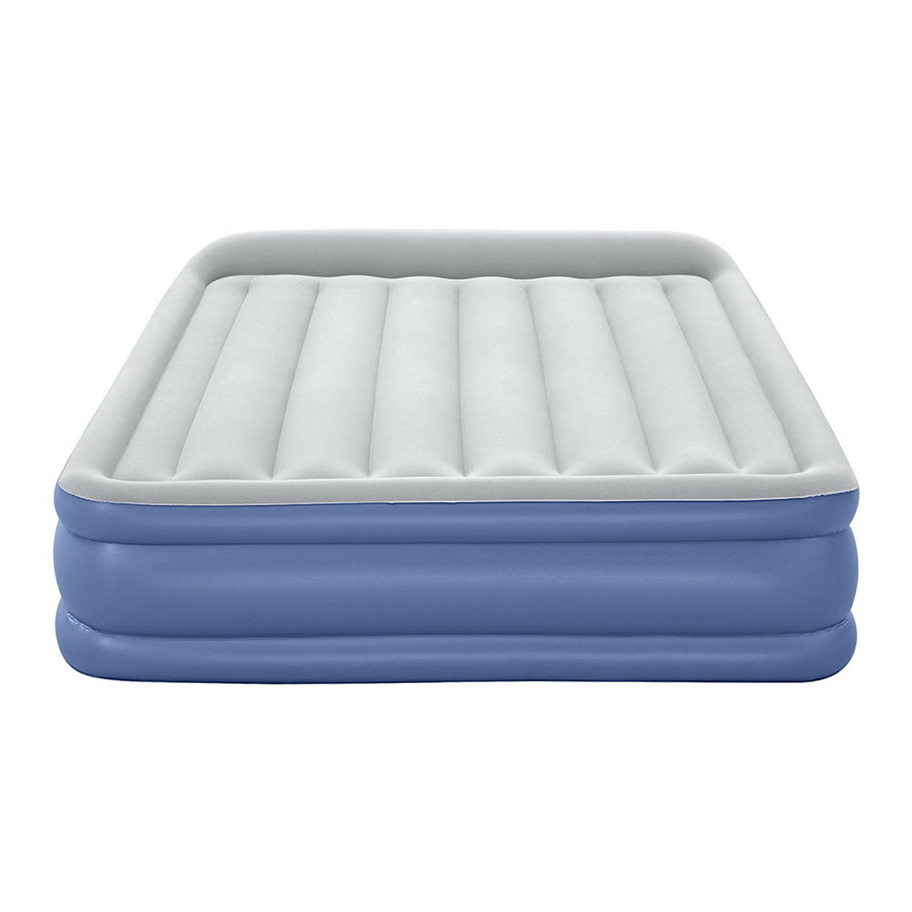 46cm Thick Inflatable Air Mattress with Built-in Pump - Queen Size for Camping, Guest Beds & Travel Comfort