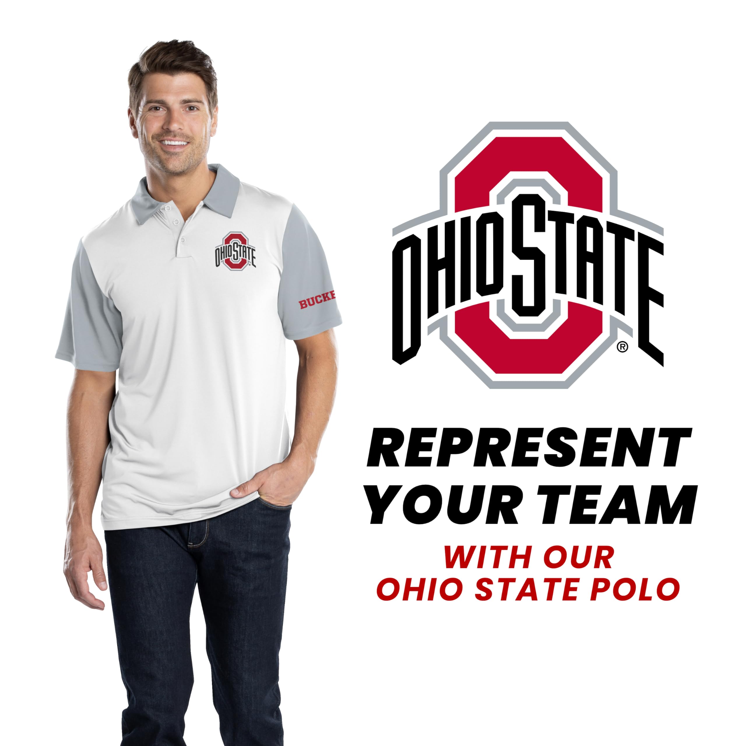 **Men's NCAA Collegiate Sublimated Polo Shirt - Breathable Athletic Performance Top for Sports Fans - Comfort Fit & Stylish Design - Perfect for Game Day, Tailgating & Casual Wear**