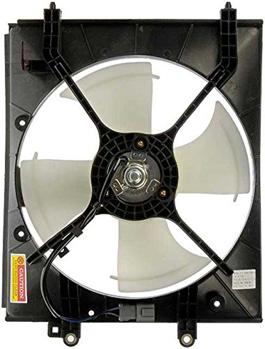 APDTY 731387 AC Condenser Cooling Fan Assembly - Right Side Replacement Part for Car AC System | Compatible with Multiple Vehicle Models | Perfect for Summer Heat & Long Road Trips