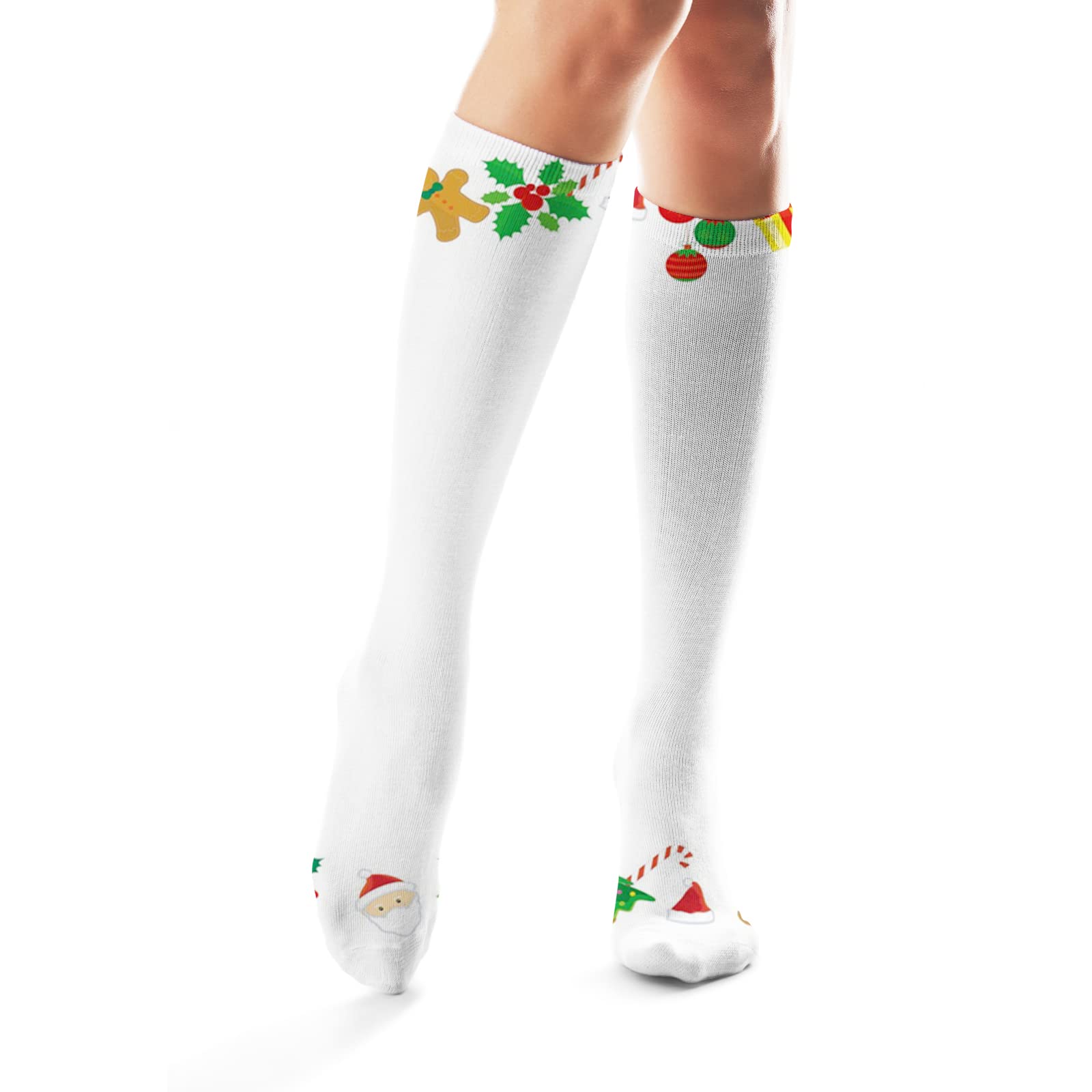 Women's & Men's Knee High Socks - Non Slip, Stretchable, Adjustable Calf, Soft & Opaque - Perfect for Work, Sports & Everyday Comfort