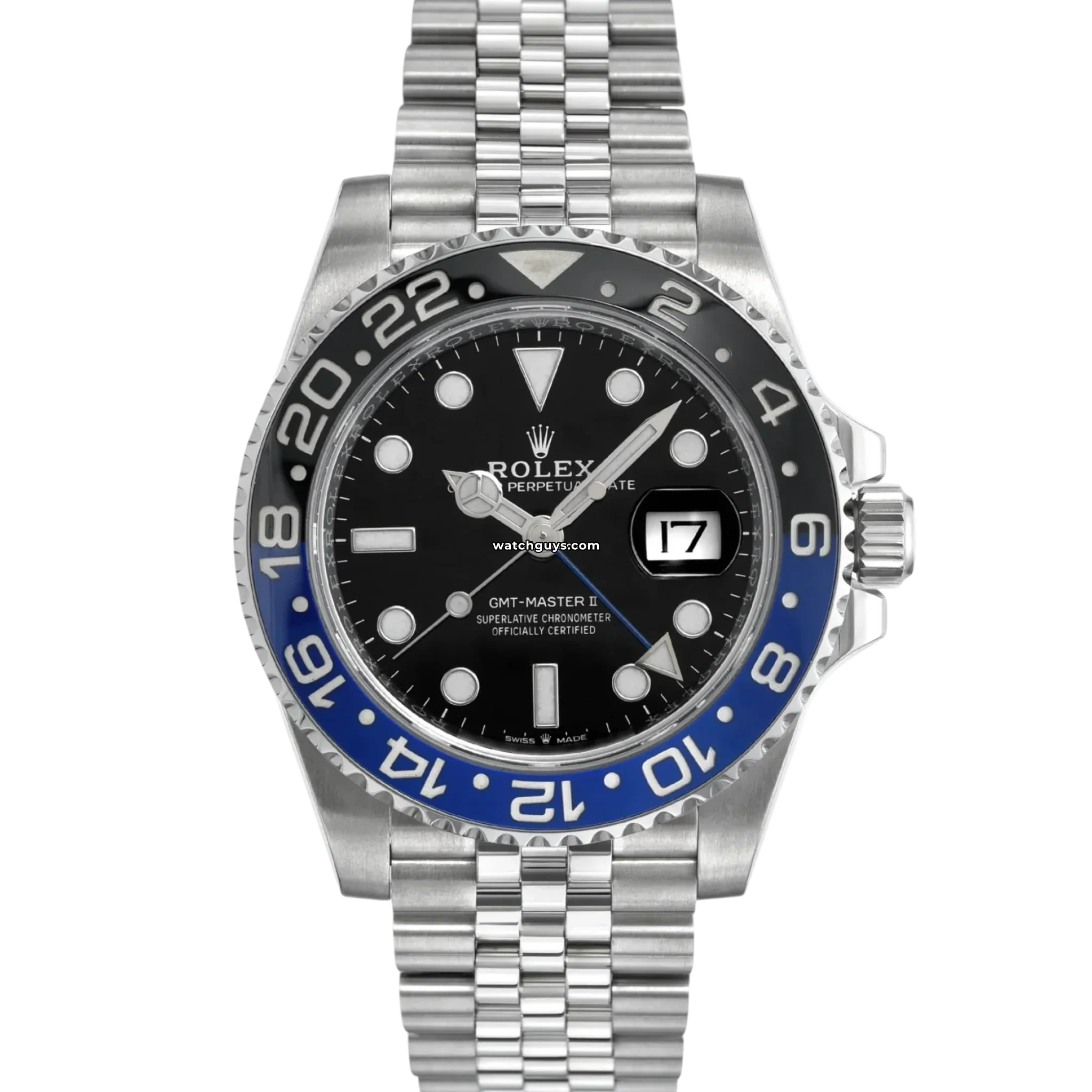 Rolex GMT Master II 126710BLNR Batgirl Stainless Steel Watch - Luxury Men's Timepiece for Travel & Business Professionals