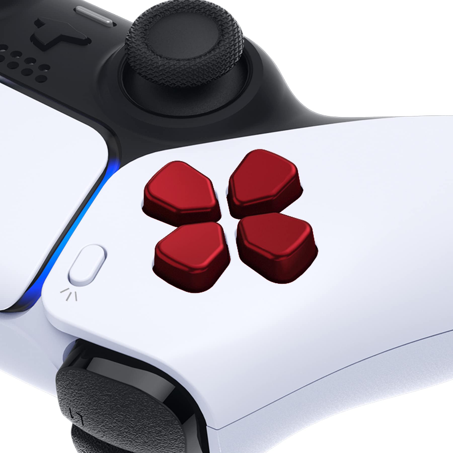 ExtremeRate PS5/PS4 Controller D-Pad - Red for Gaming