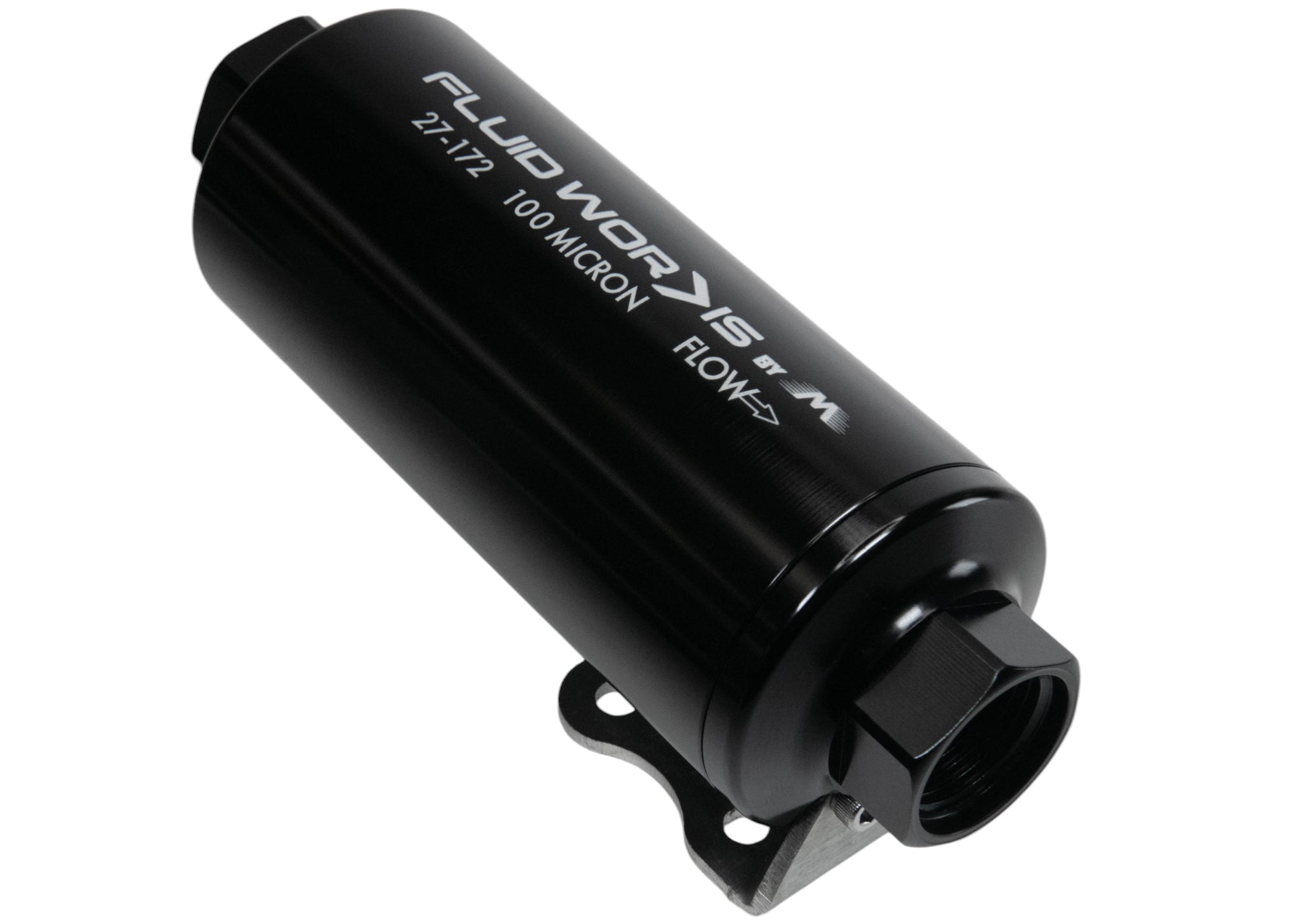 Fluidworks 12GPM Pre Fuel Filter with Mount (100 Micron) - Compatible with Tractors, Trucks & Heavy Equipment - Improves Engine Performance & Fuel Efficiency