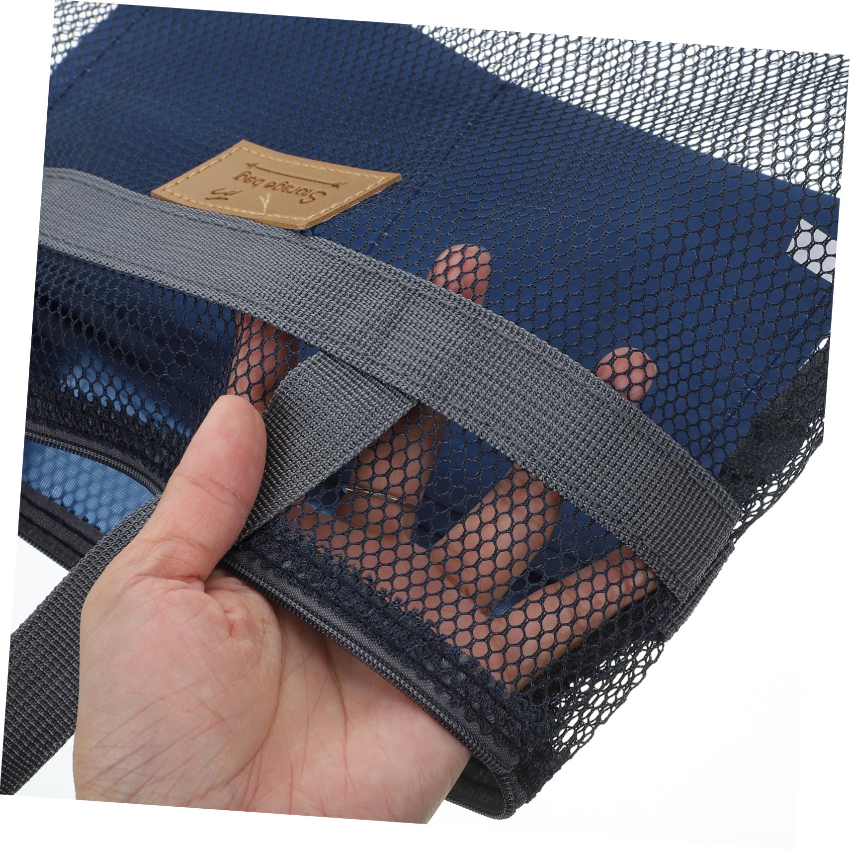 NOLITOY Large Mesh Beach Bag for Women - 2 Pack Waterproof Zippered Tote with Handle for Travel, Pool, Gym & Outdoor Activities | Portable Toiletry & Shopping Bag for Summer Vacation