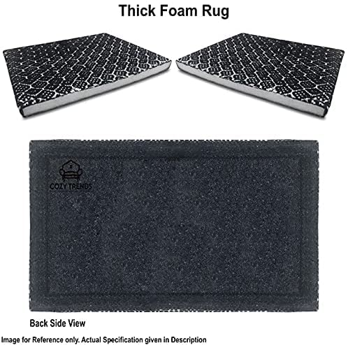 Kitchen Mat Cushioned Anti-Fatigue Rug, Waterproof Non-Slip Heavy Duty Comfort Foam Mat for Kitchen, Sink, Laundry, Office, and Home Floor, Graphite 18''x30'' - Perfect for Standing, Cooking, and Cleaning