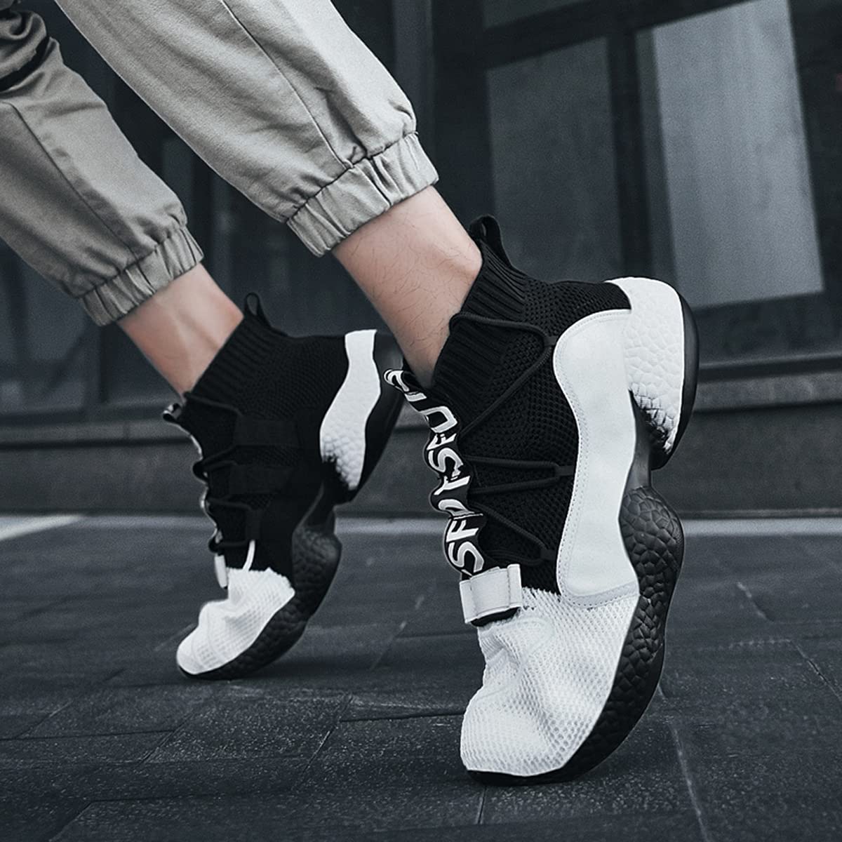 LIBINXIF Women's & Men's Breathable Non-Slip Sneakers - Lightweight Walking Shoes for Couples, Running & Training - Comfortable Sock Shoes for Everyday Wear, Gym & Outdoor Activities